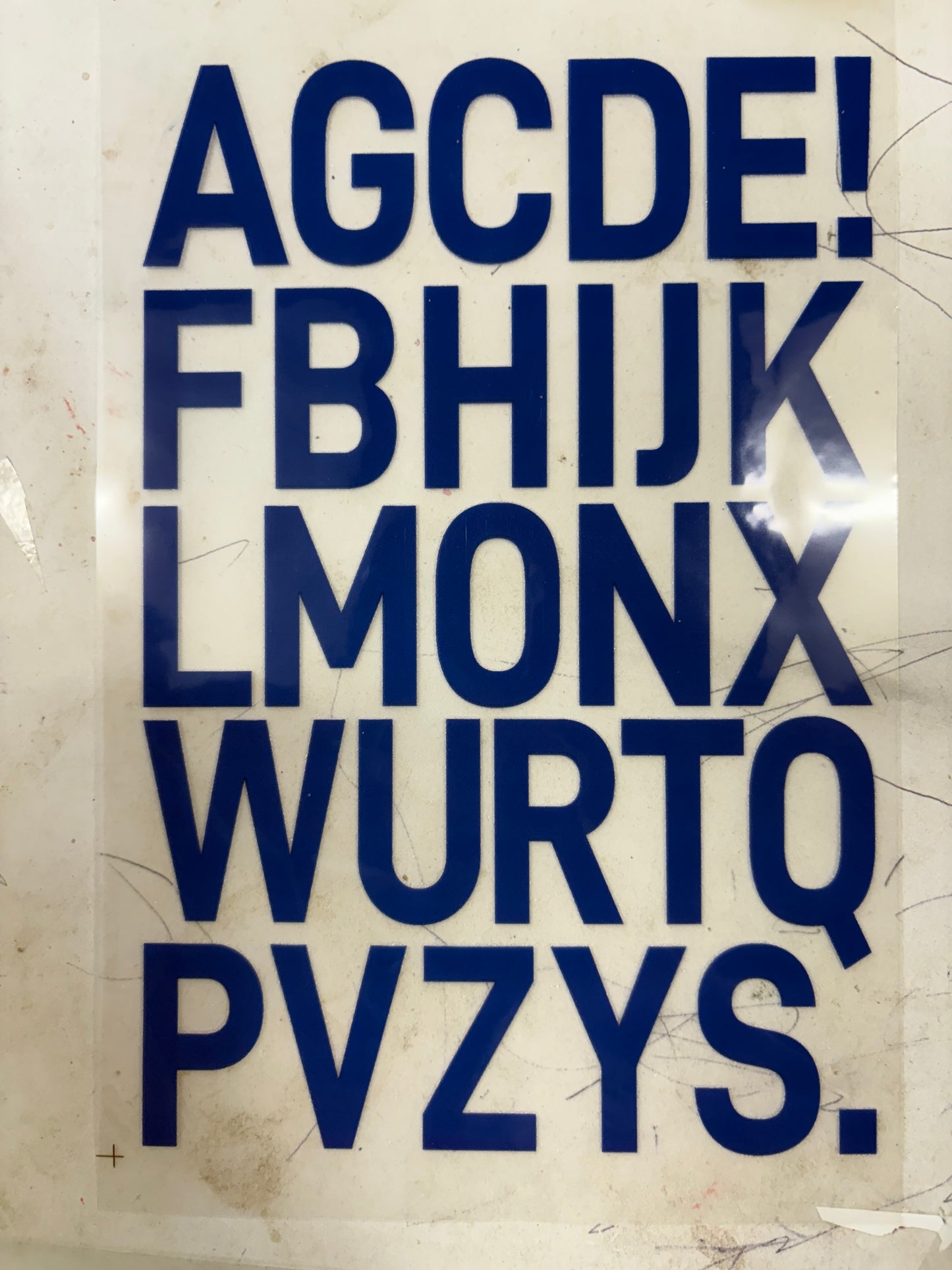 Heat press letters
