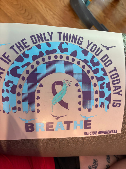 Adult Awareness heat press