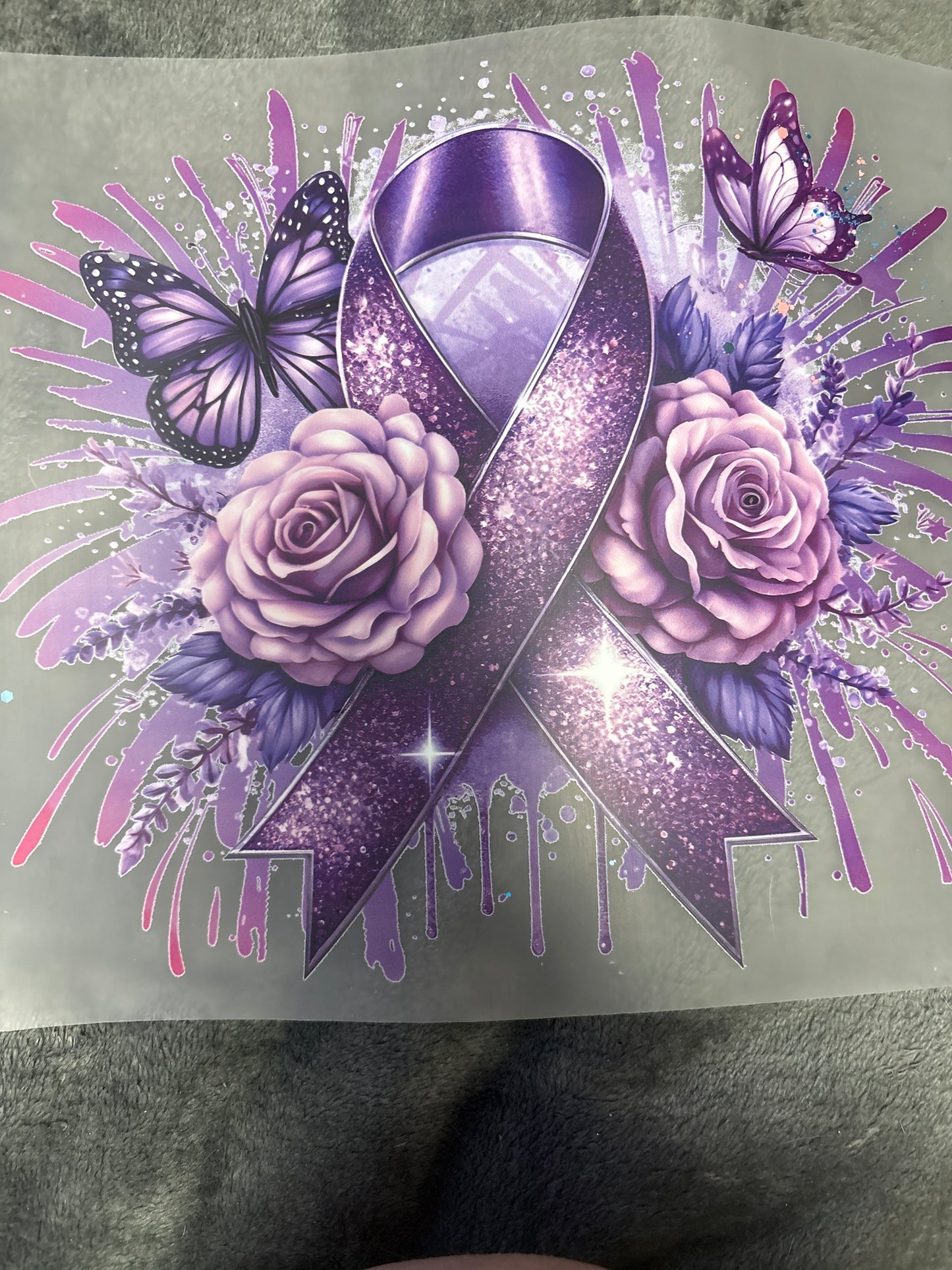 Adult Awareness heat press