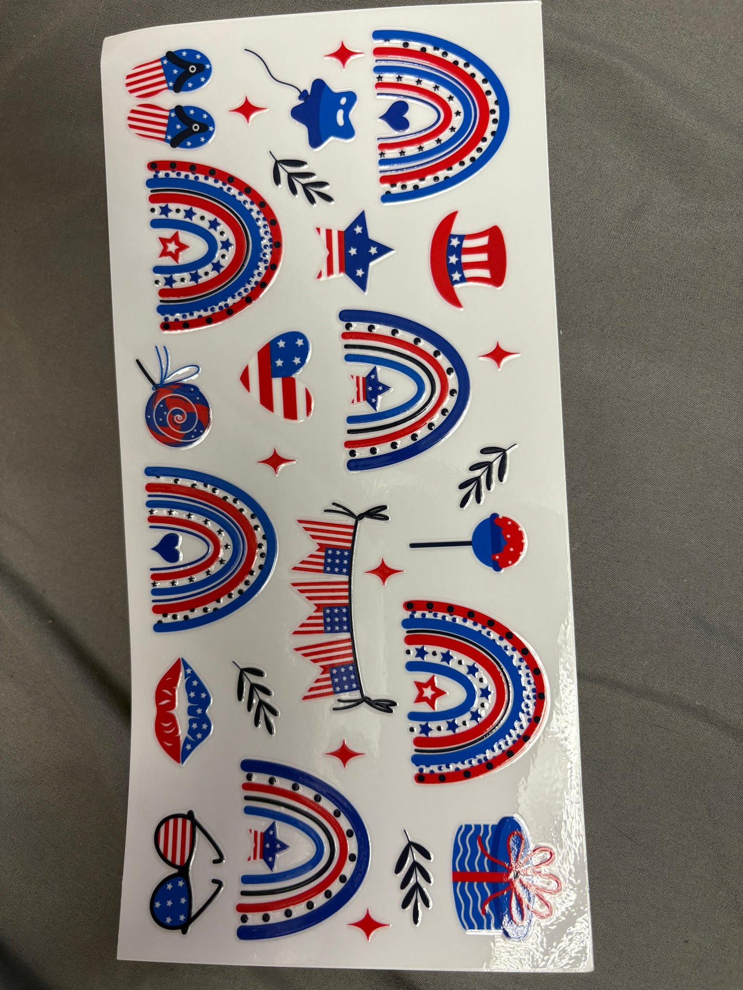 Holiday Red white and blue