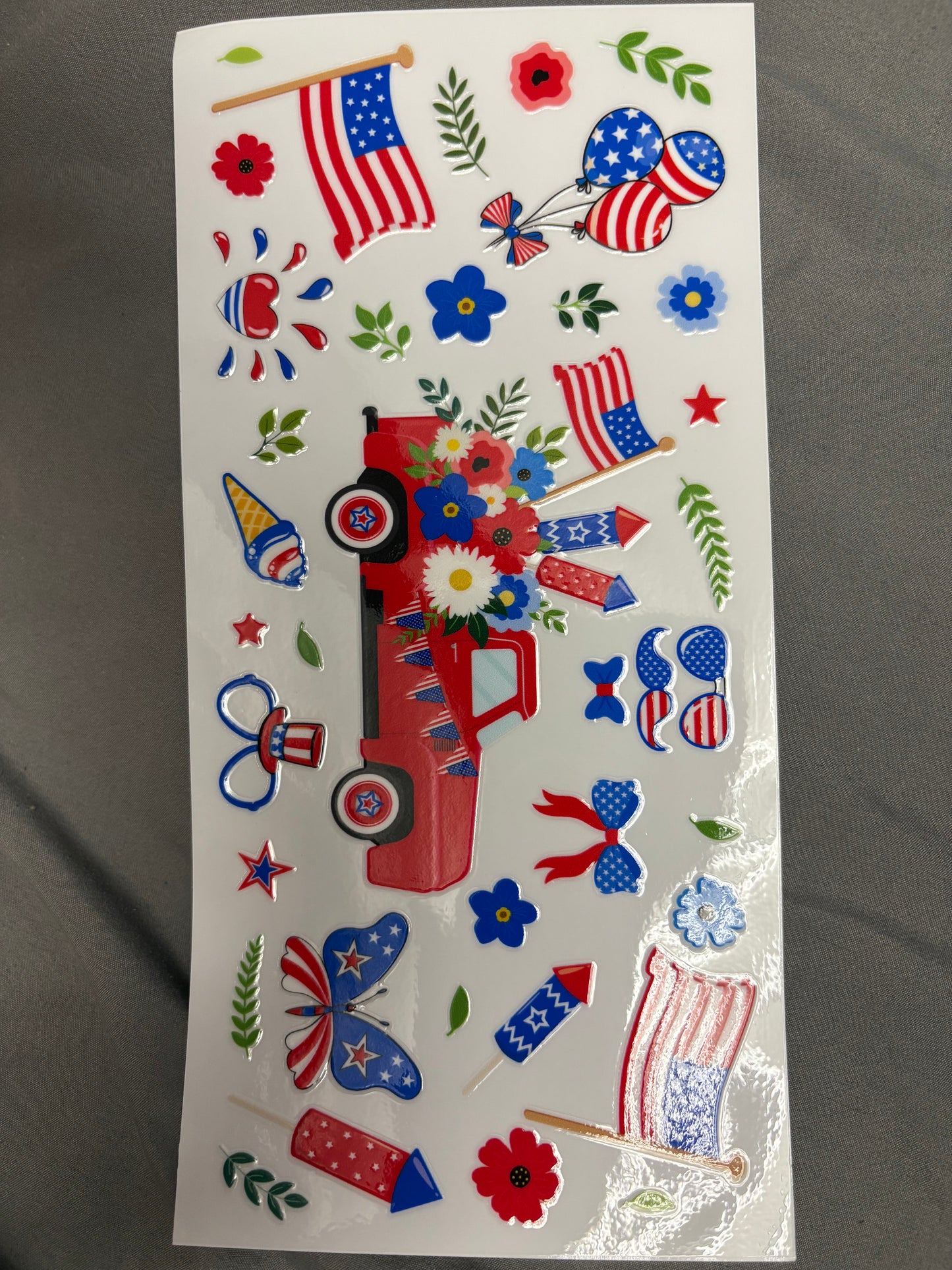 Holiday Red white and blue