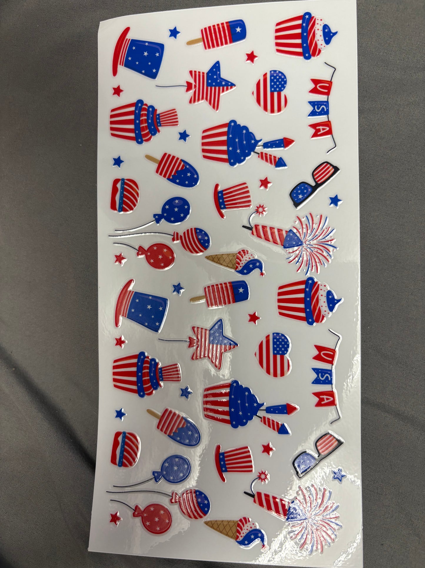 Holiday Red white and blue