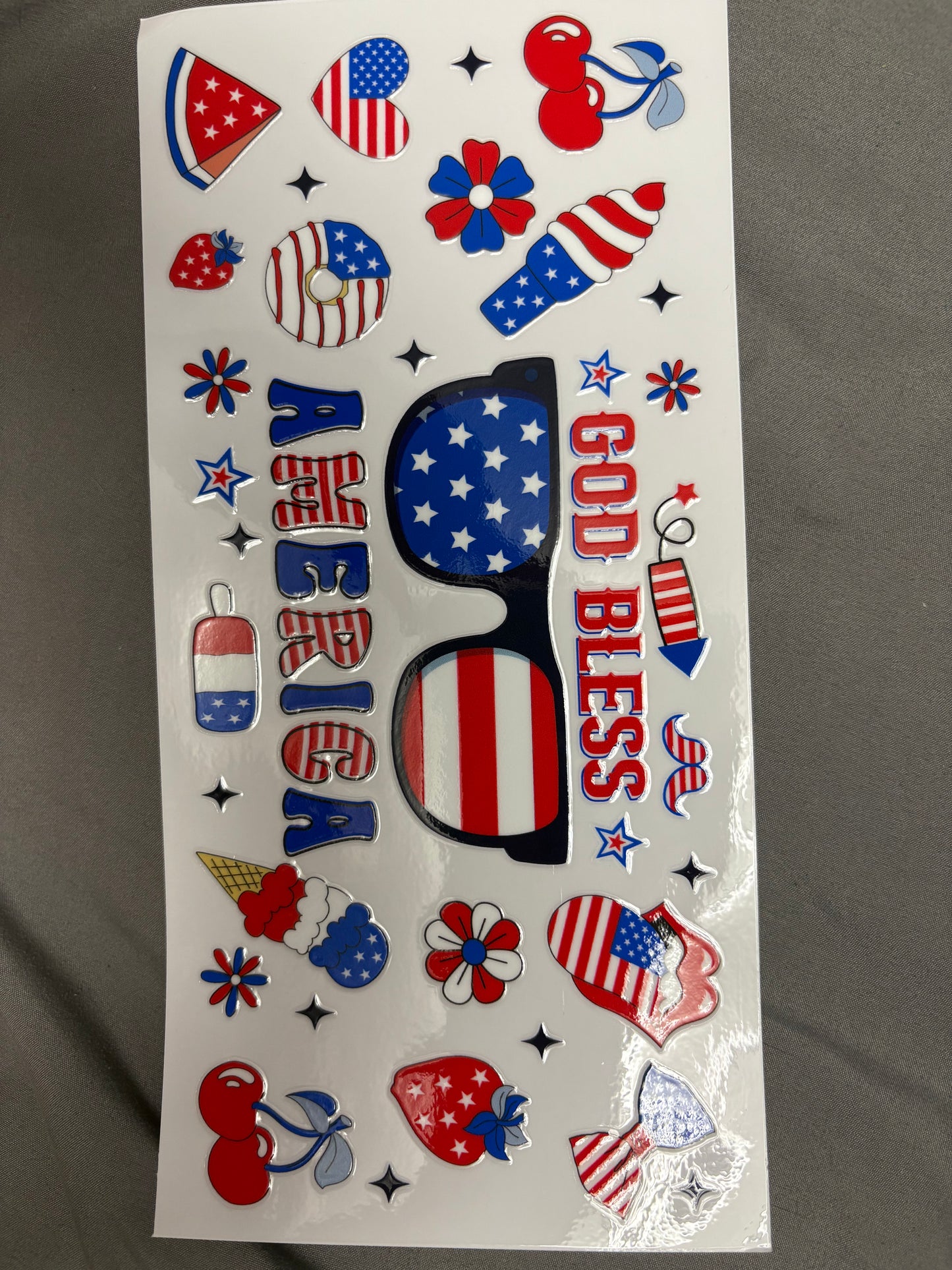 Holiday Red white and blue