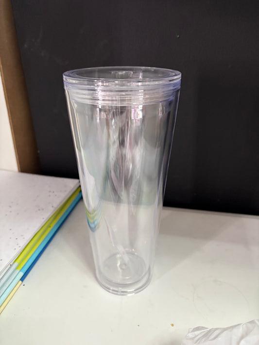 A 24 oz  snow globe cup