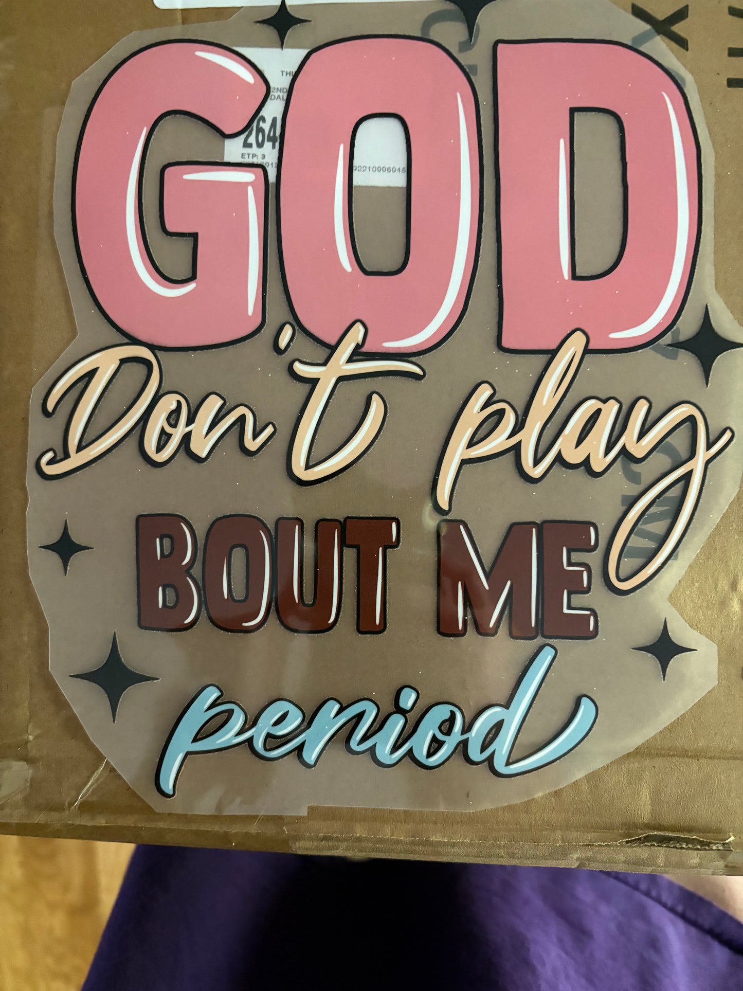 Heat Press Adult God