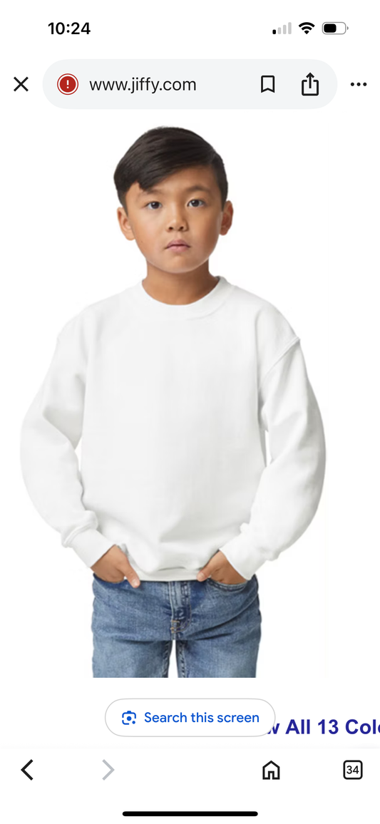 Pre order Youth crewneck