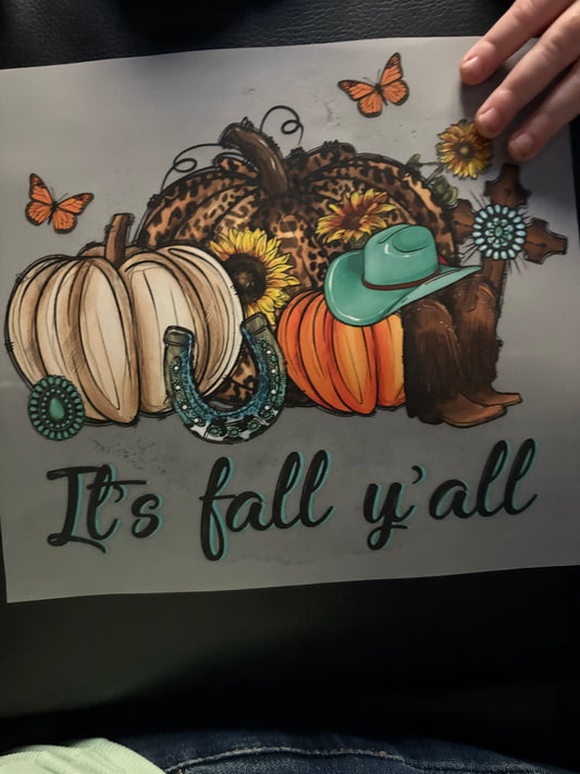 Adult Western fall heat press