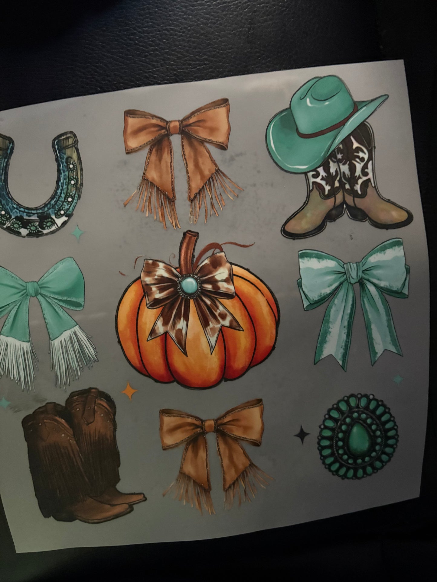 Adult Western fall heat press