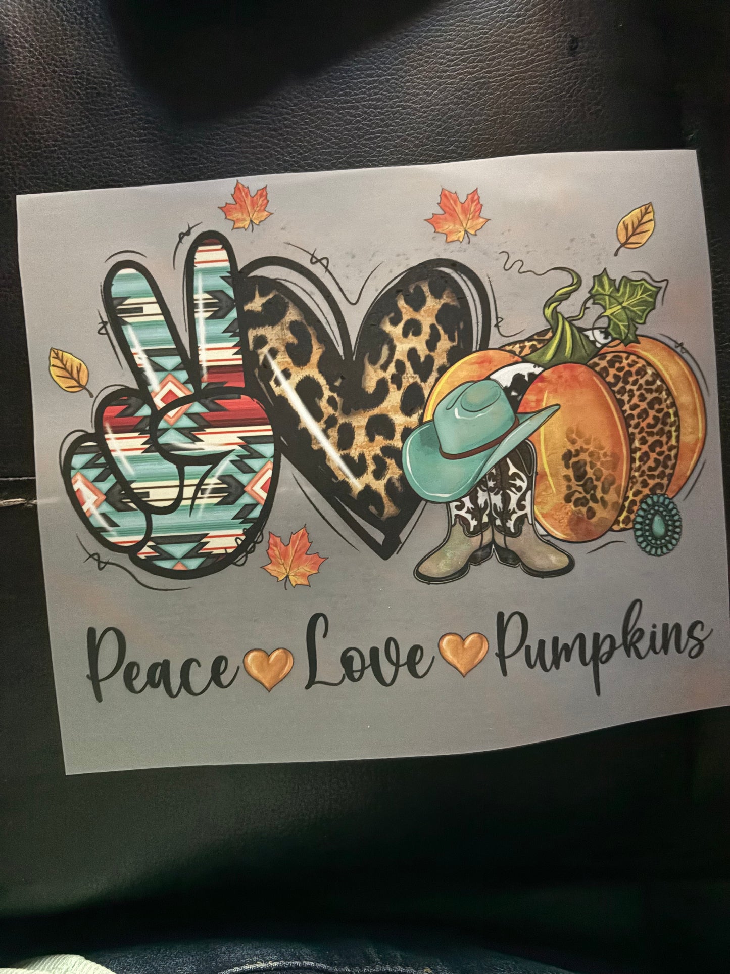 Adult Western fall heat press