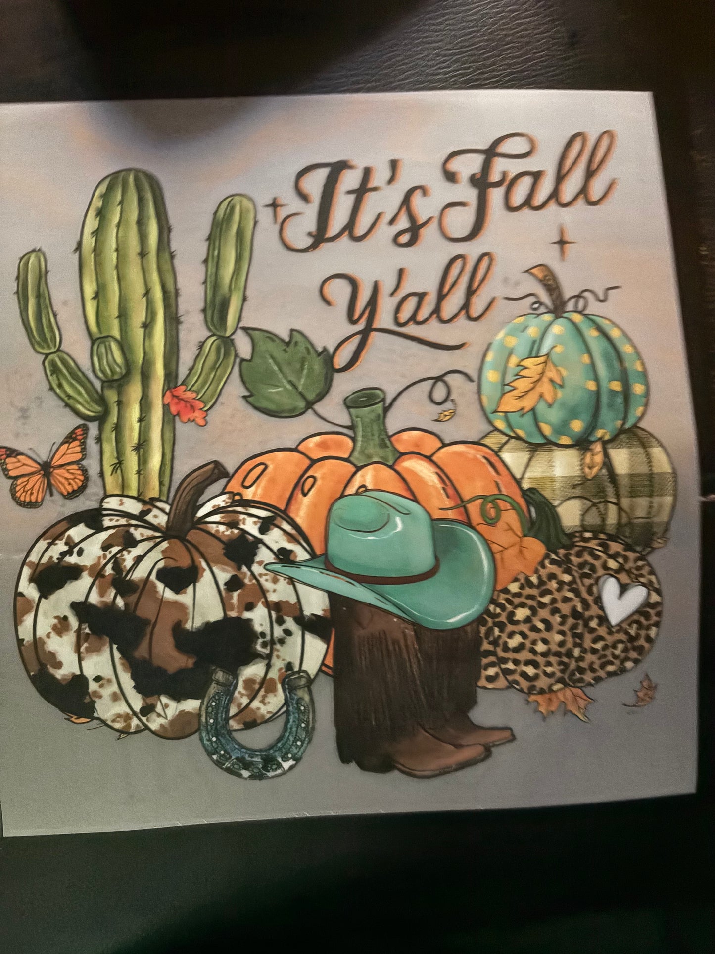 Adult Western fall heat press
