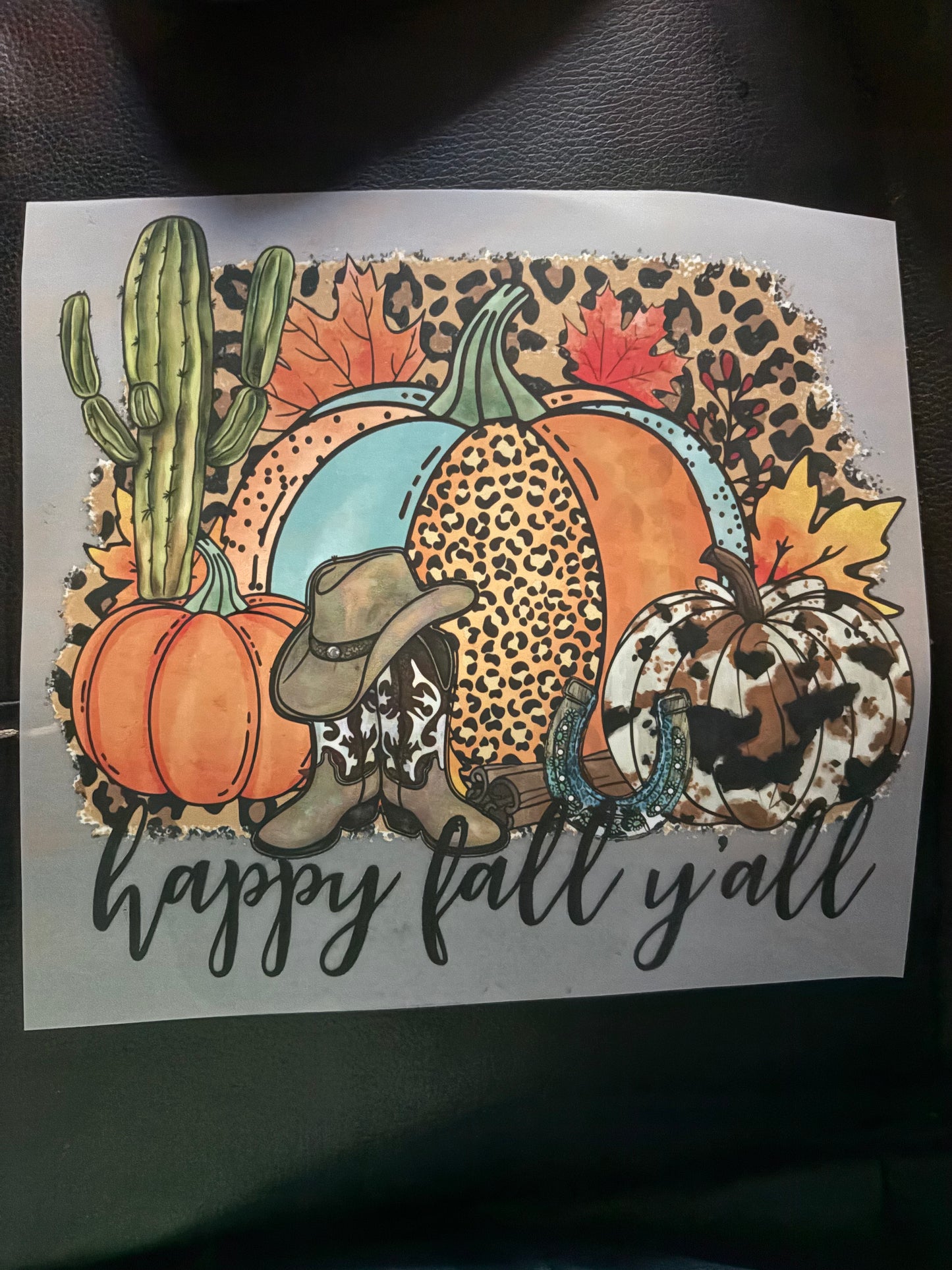 Adult Western fall heat press