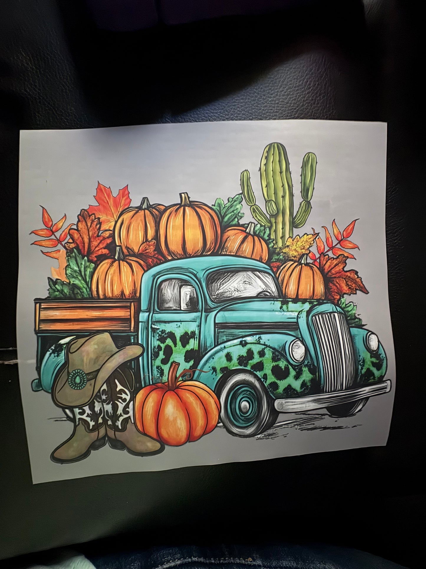 Adult Western fall heat press