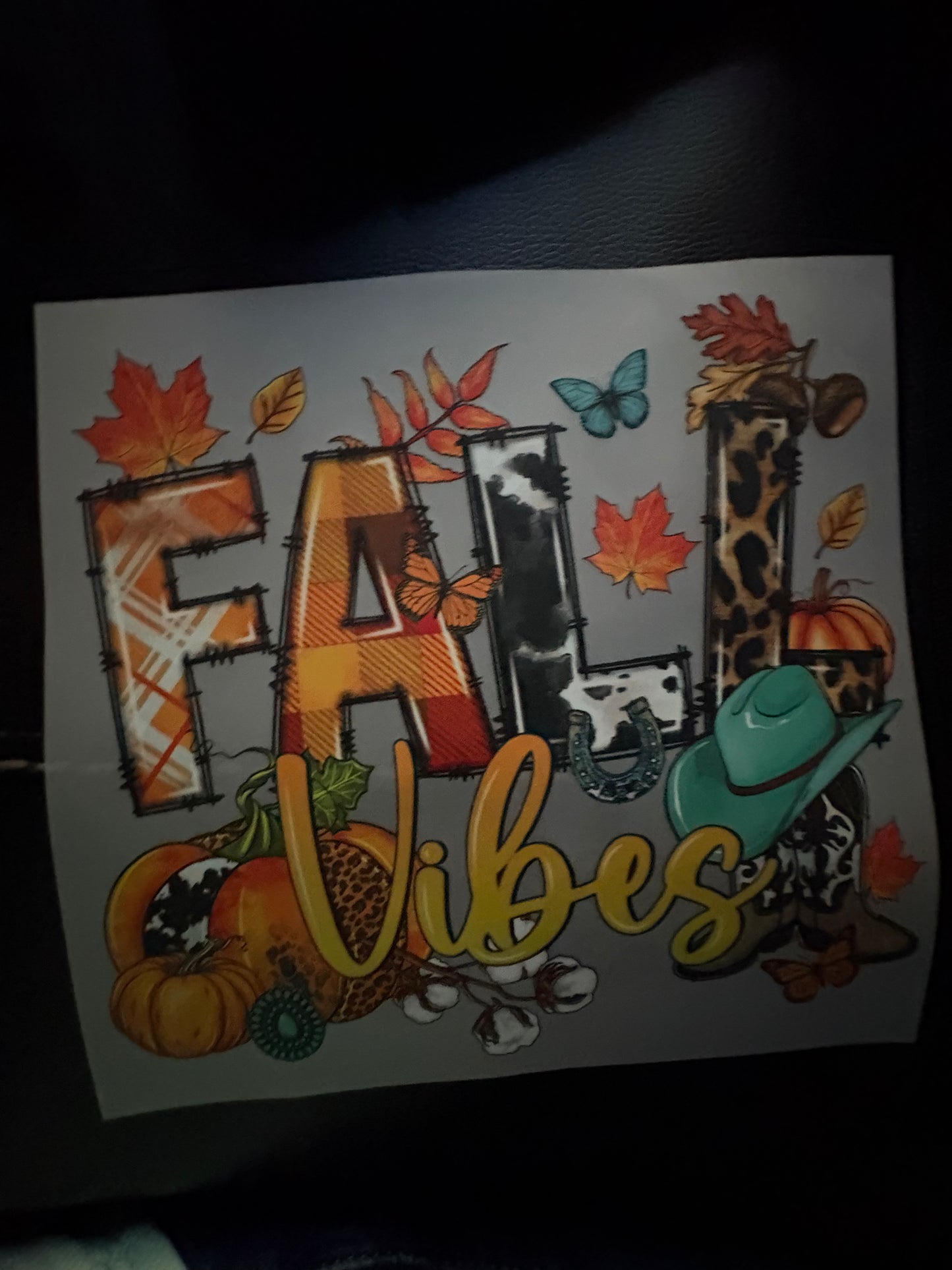 Adult Western fall heat press