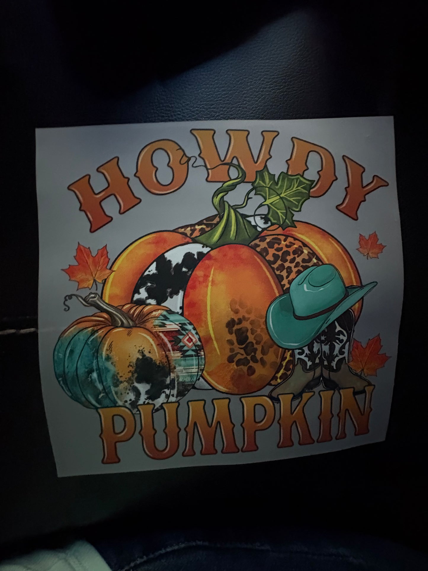 Adult Western fall heat press