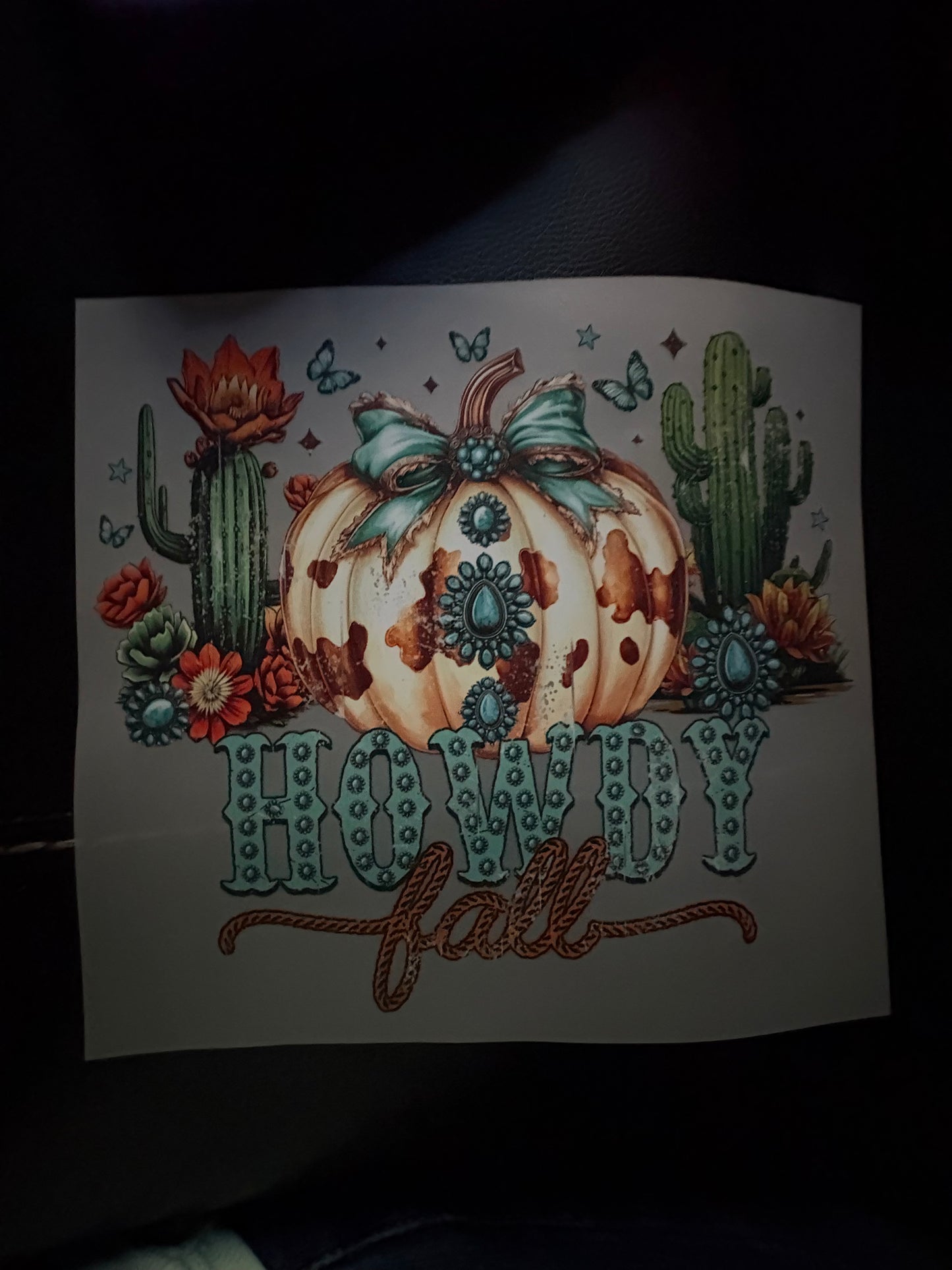 Adult Western fall heat press