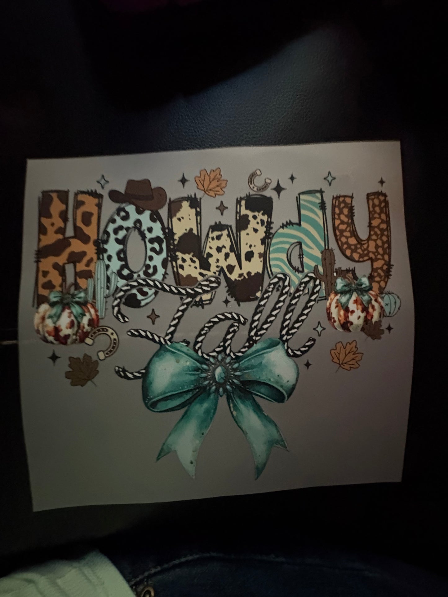 Adult Western fall heat press