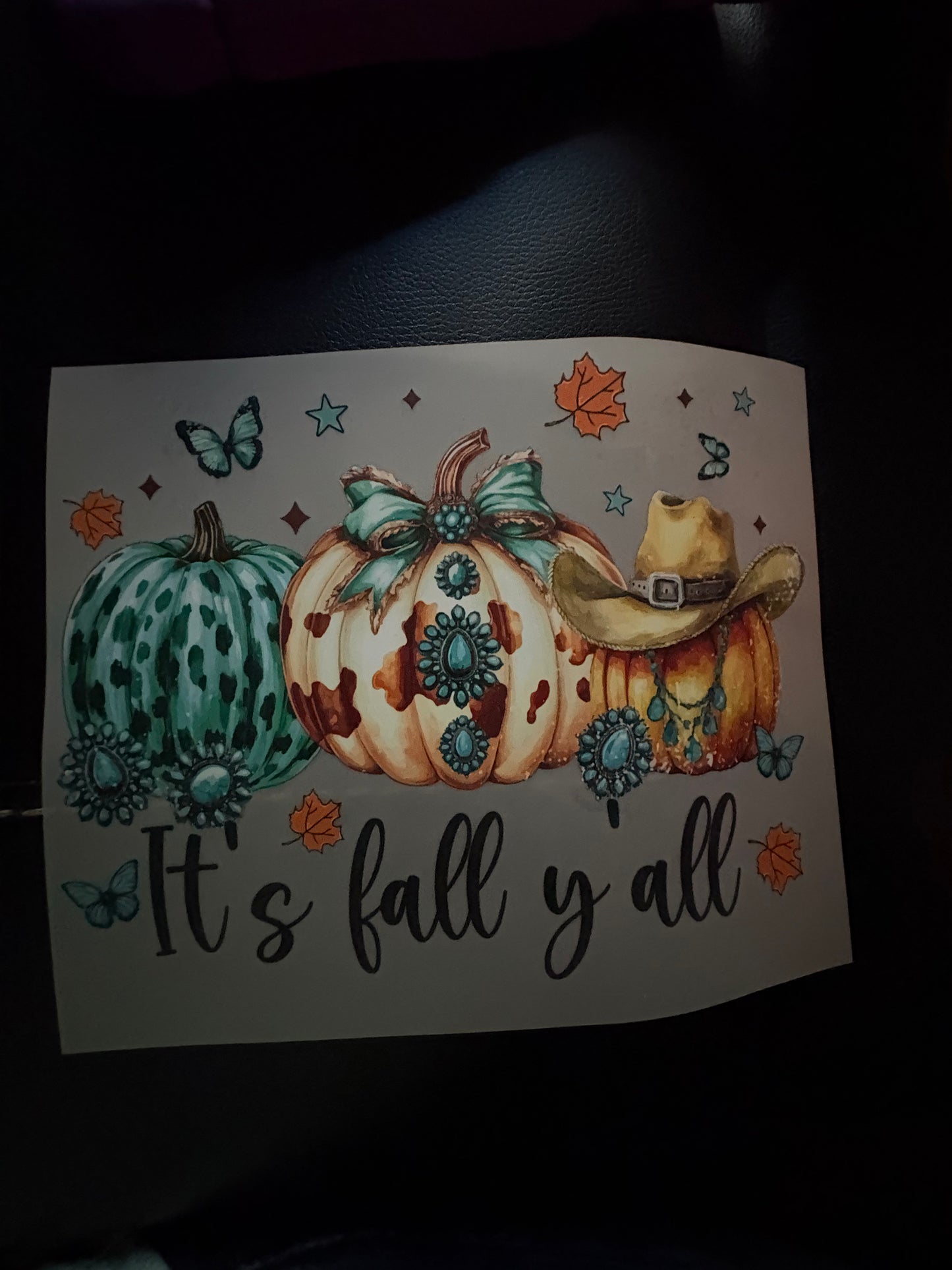 Adult Western fall heat press