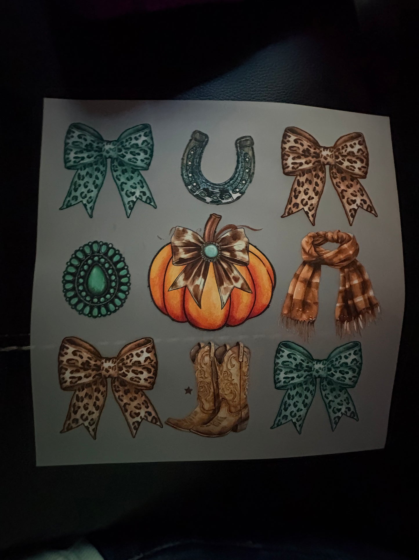Adult Western fall heat press