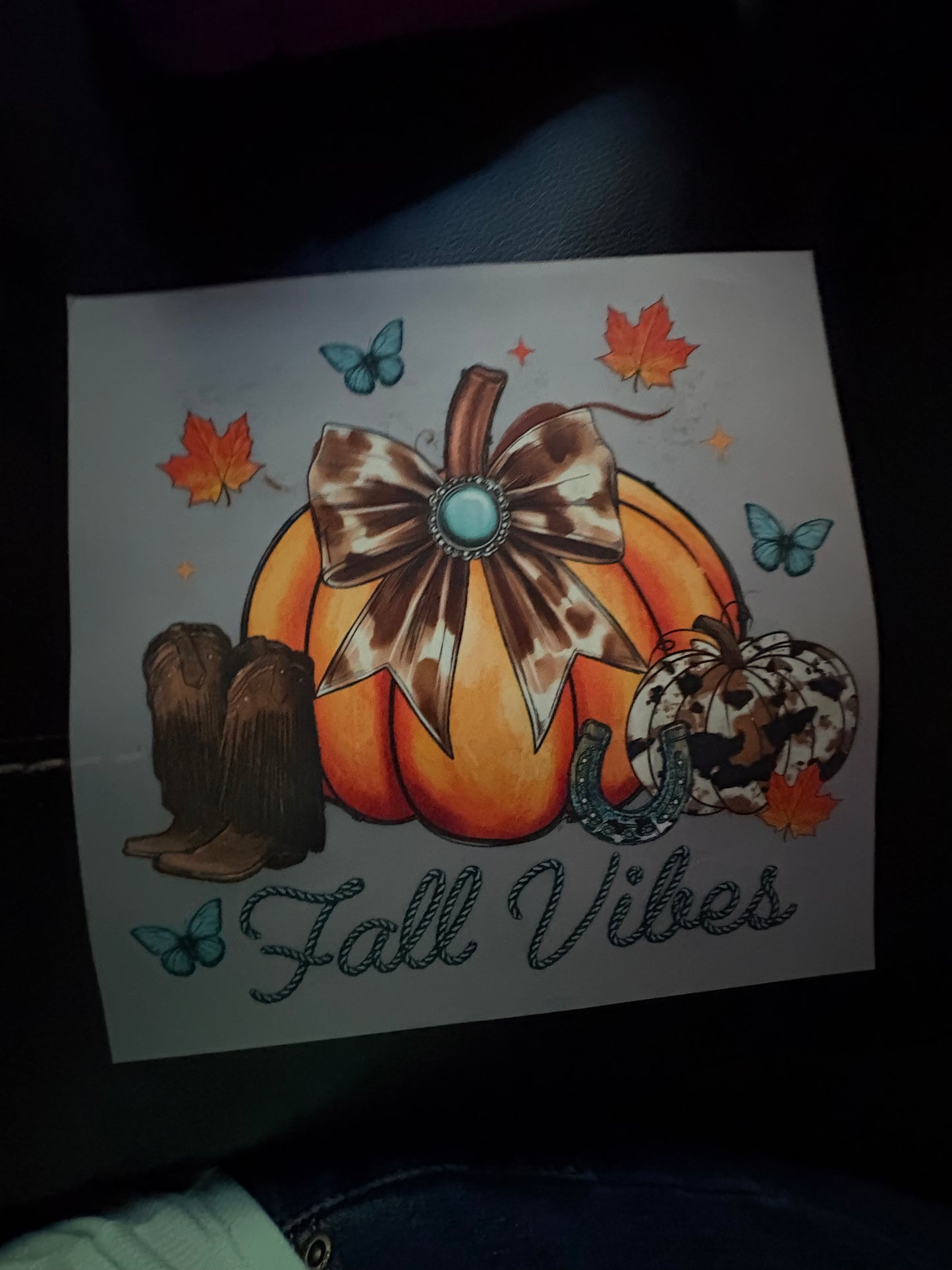 Adult Western fall heat press