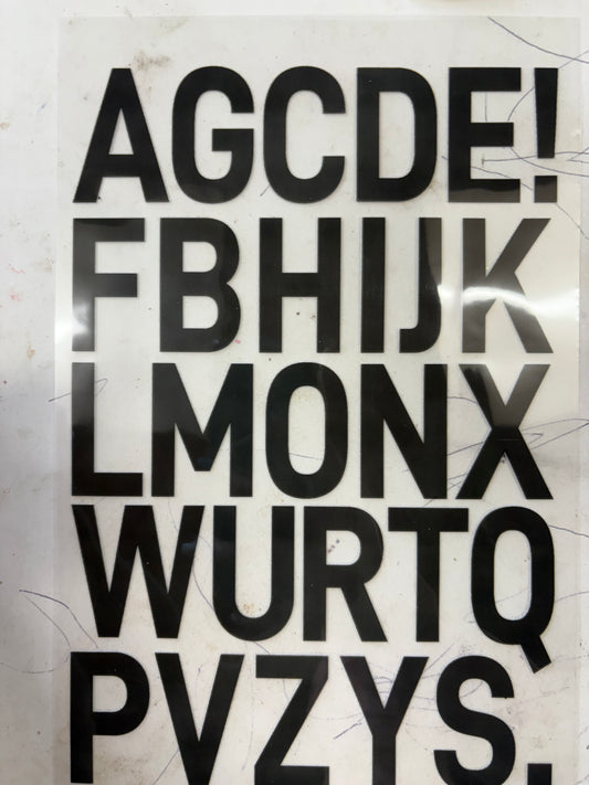Heat press letters