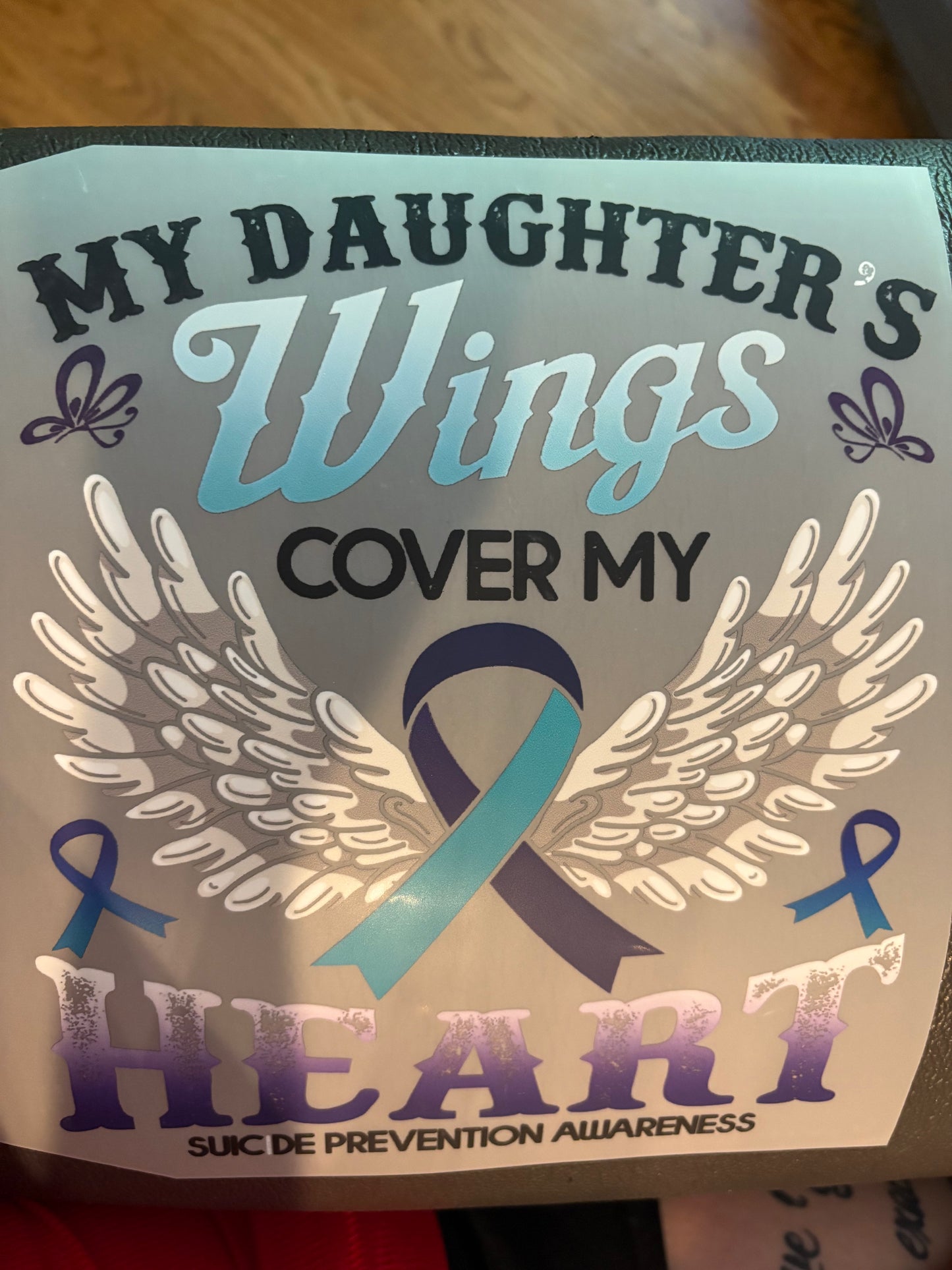 Adult Awareness heat press