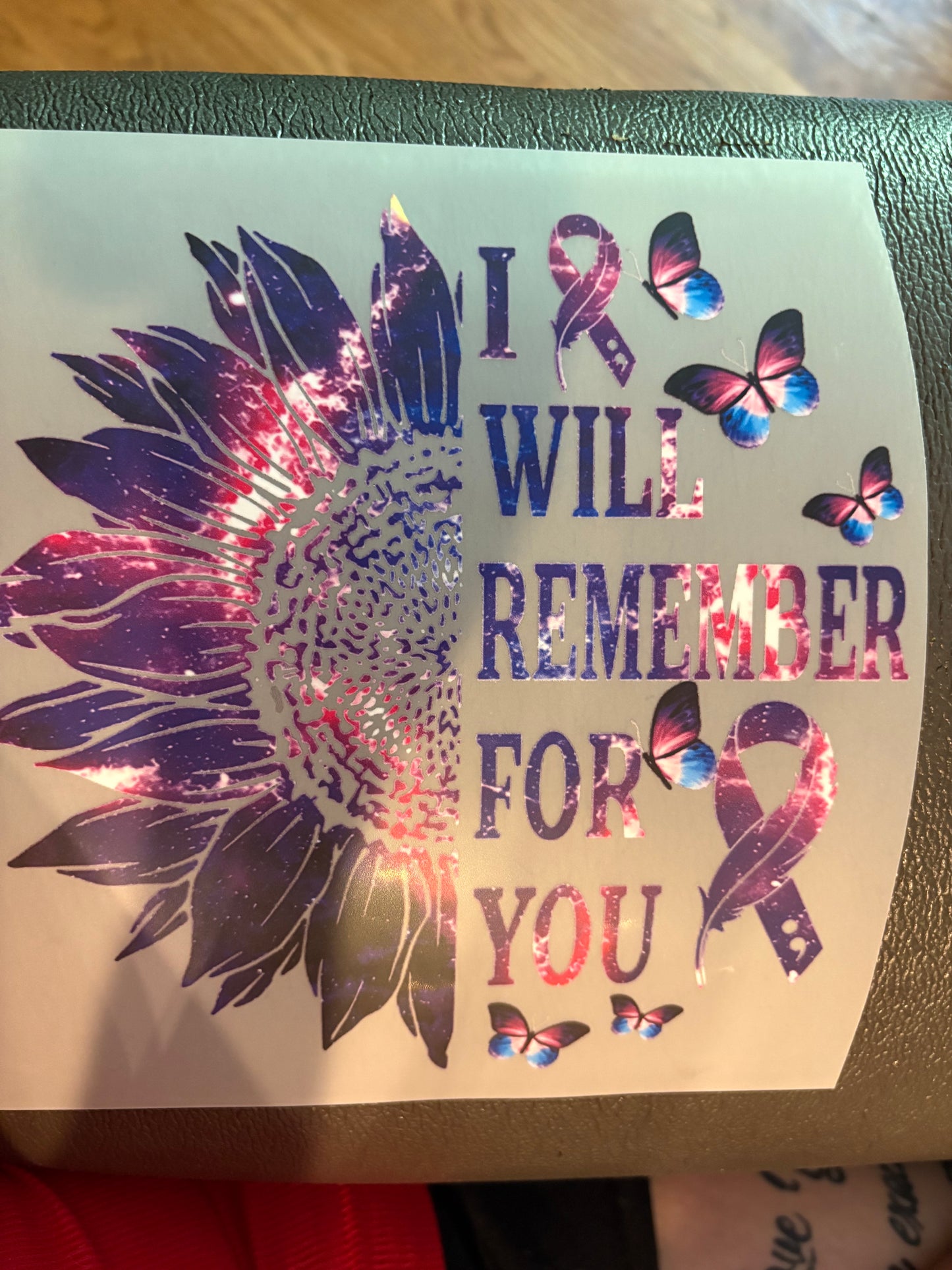 Adult Awareness heat press