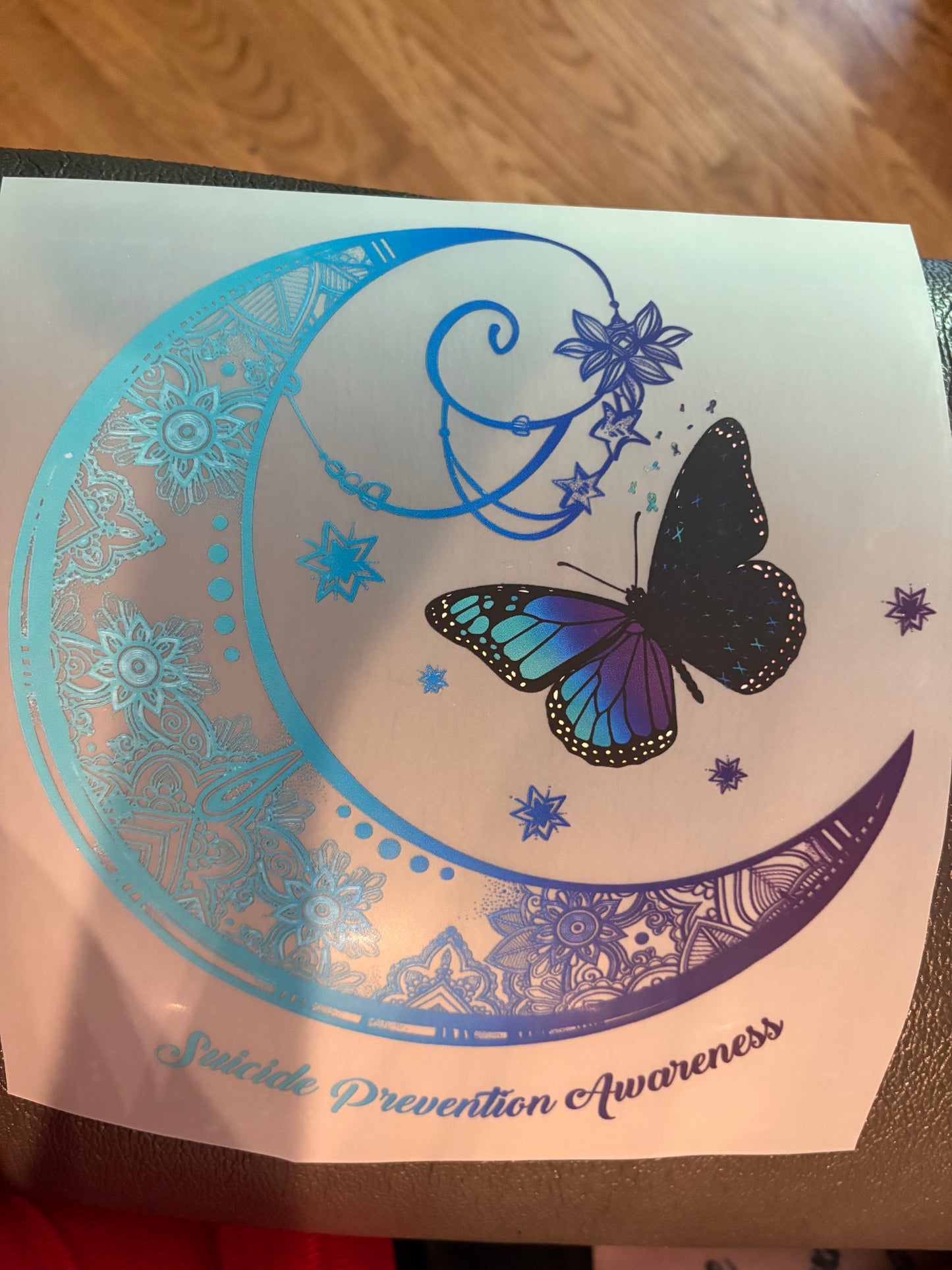 Adult Awareness heat press
