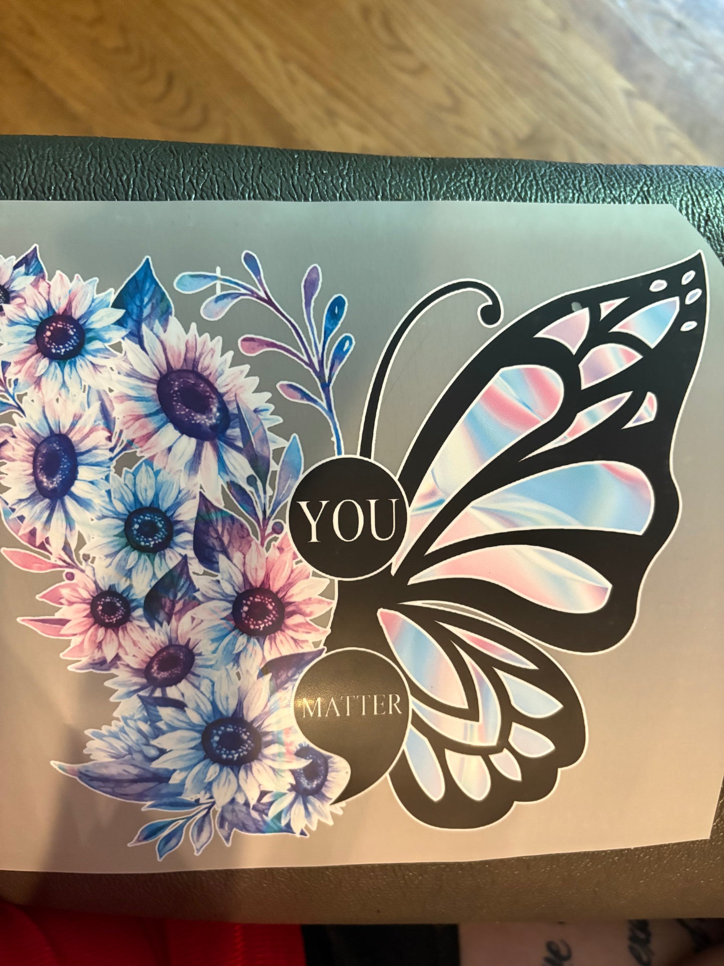 Adult Awareness heat press
