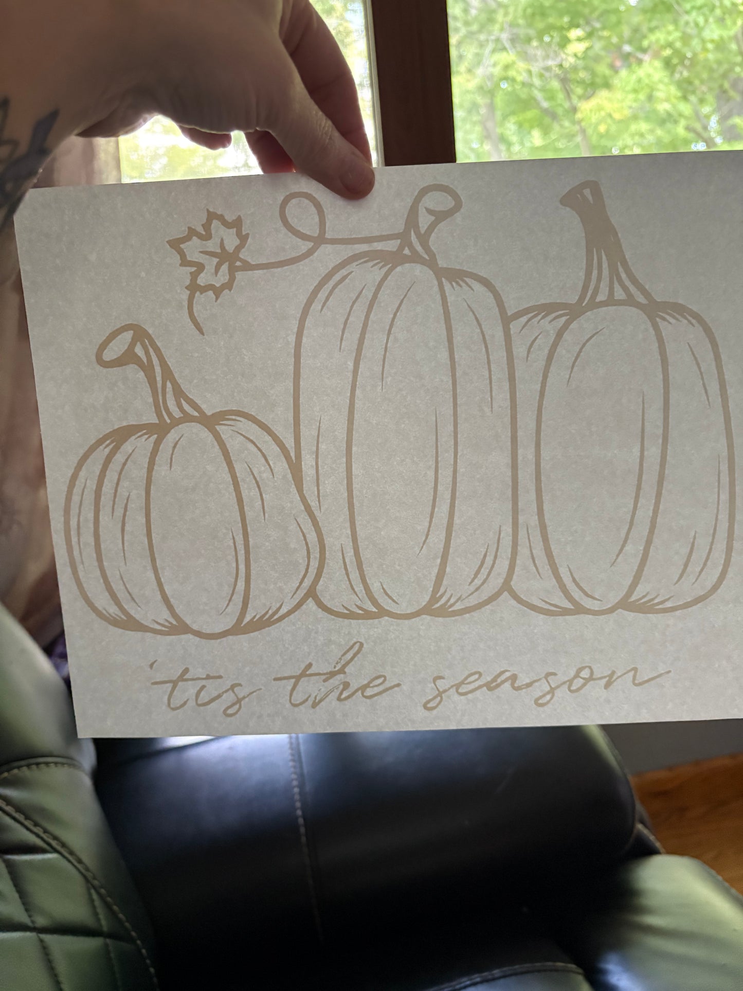 Adult fall heat press