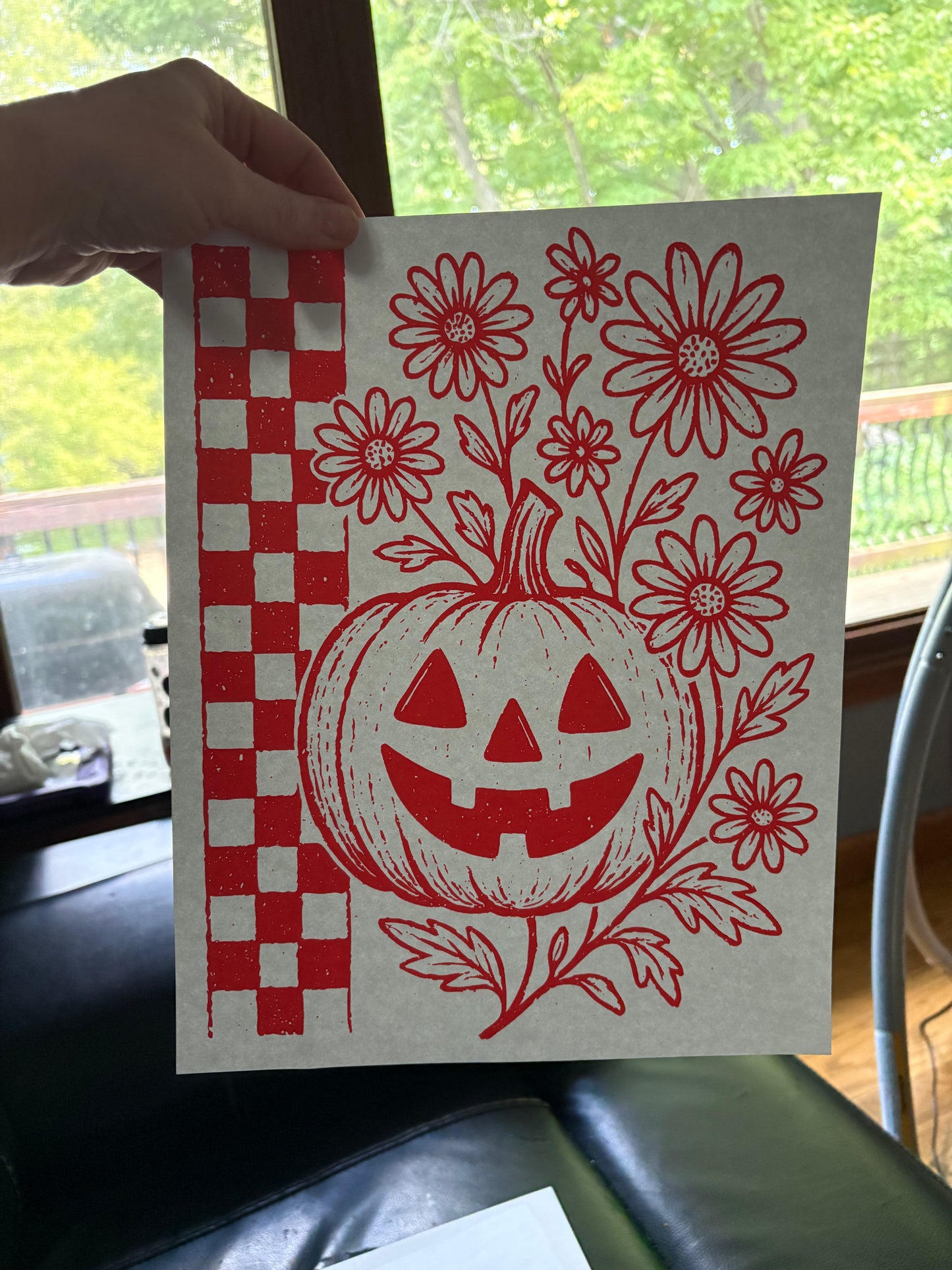 Adult fall heat press