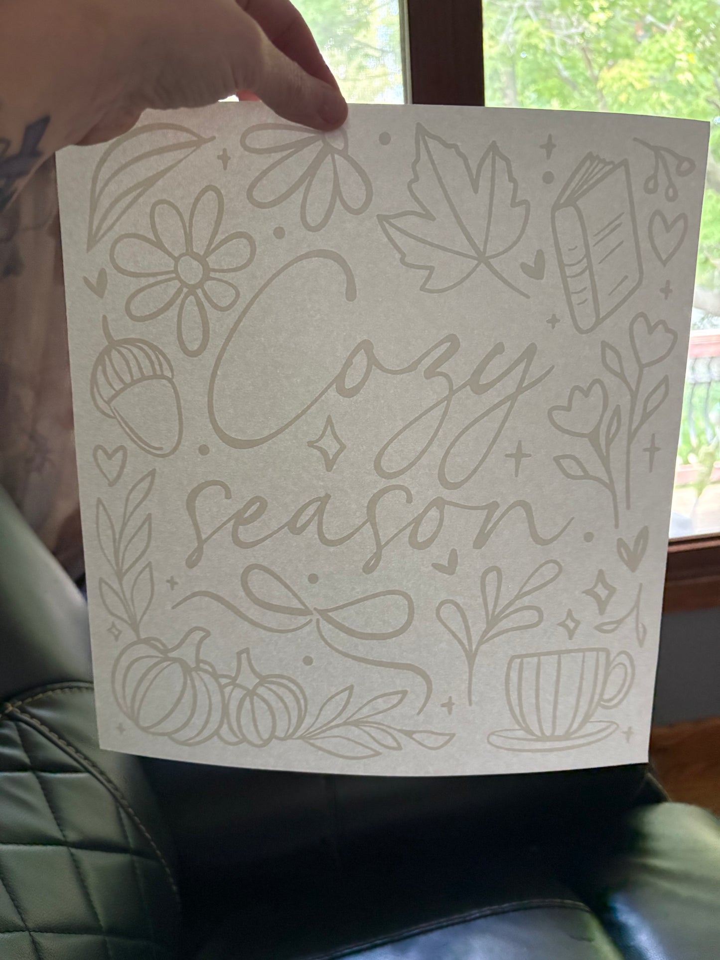 Adult fall heat press