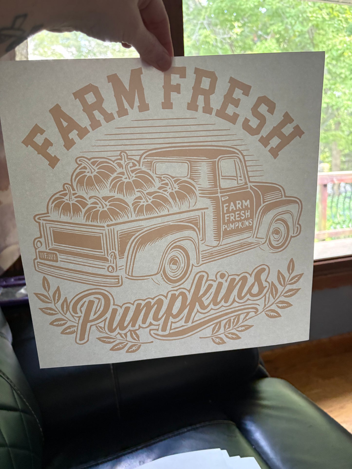 Adult fall heat press