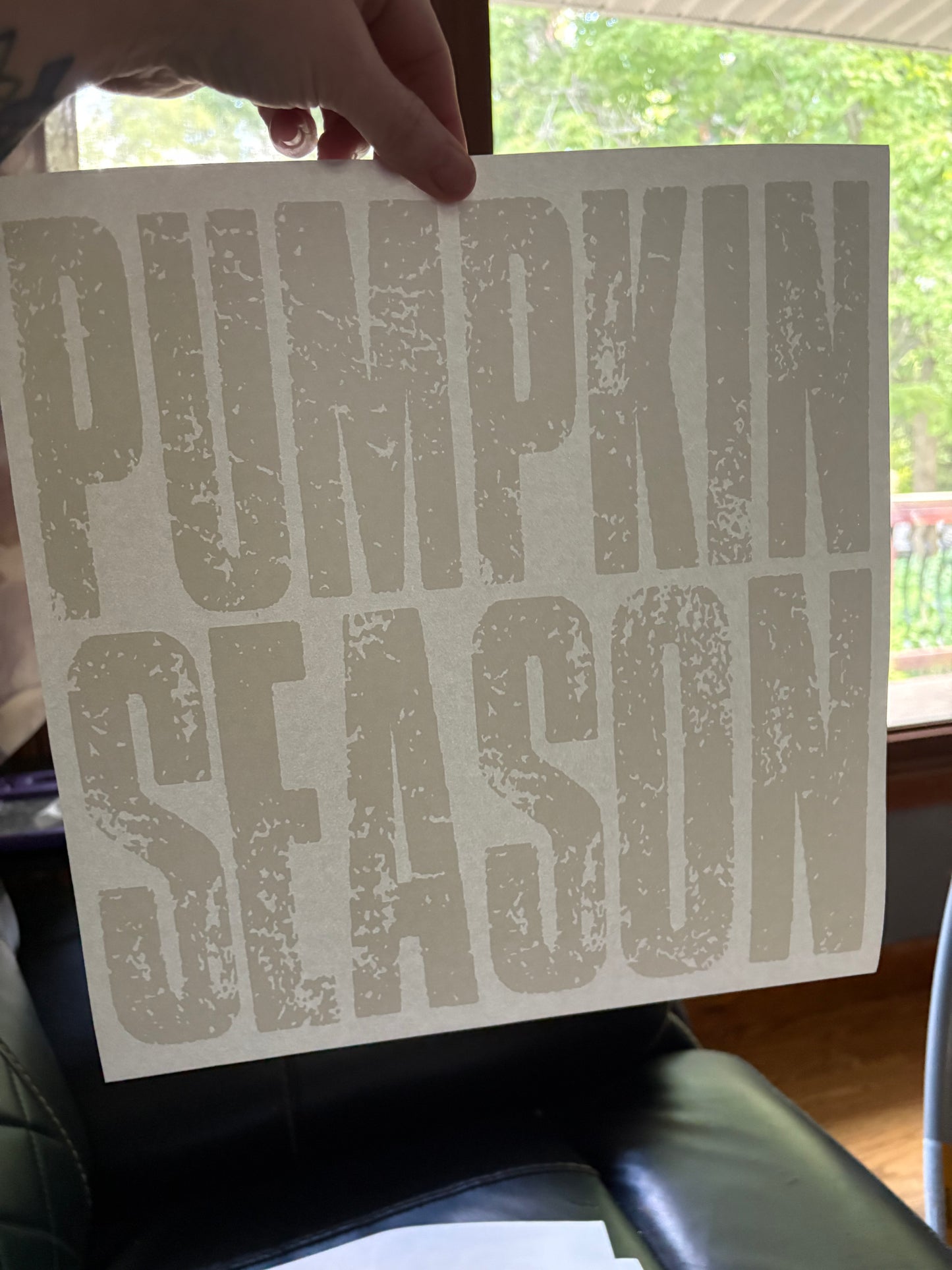 Adult fall heat press