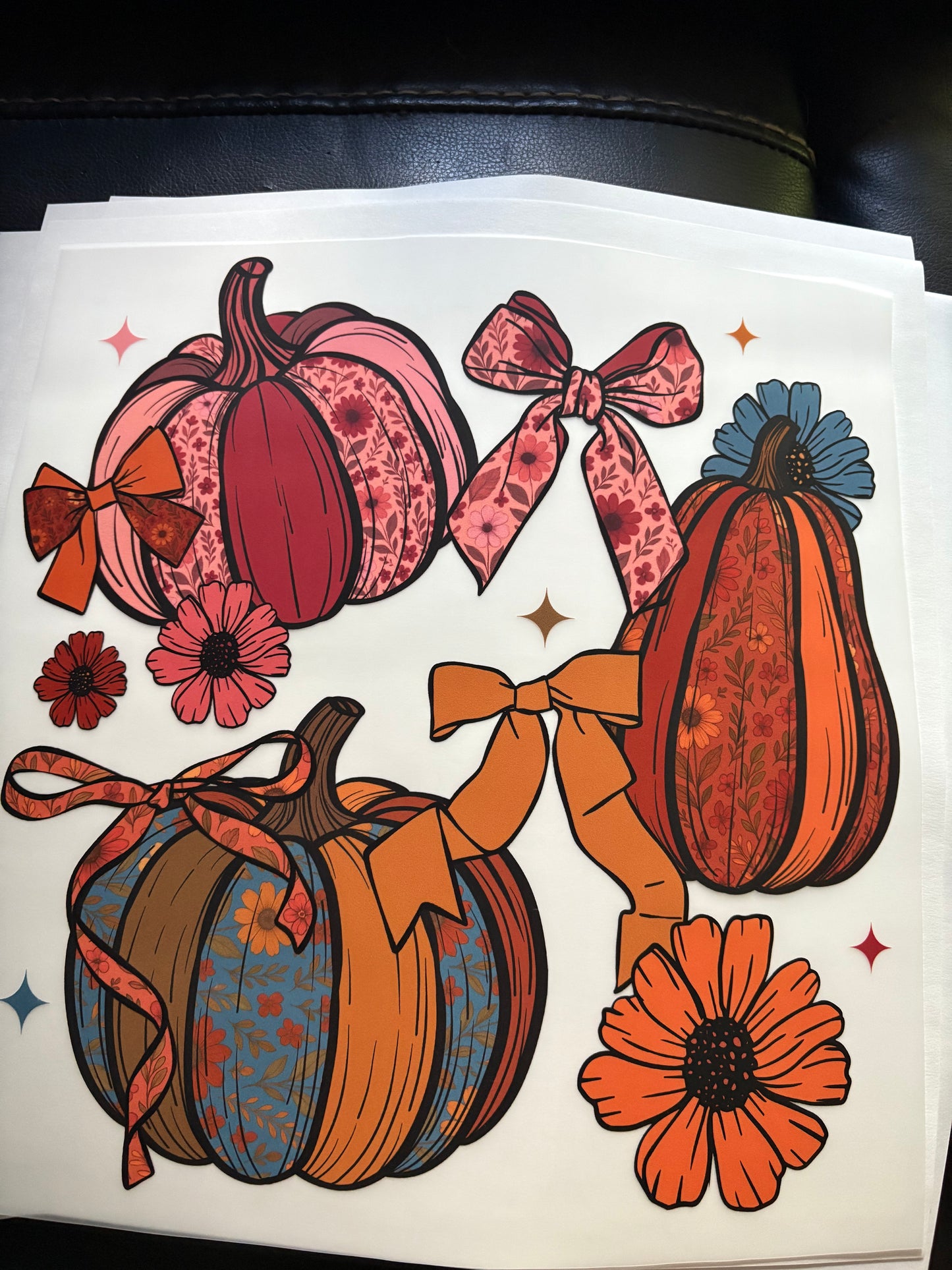 Adult fall heat press