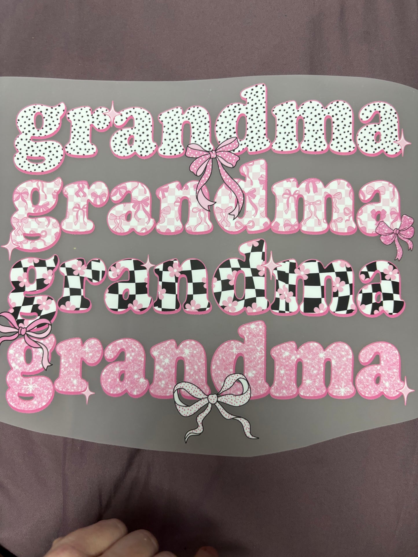 Heat press Adult Mom/Aunt/Grandma/Wife