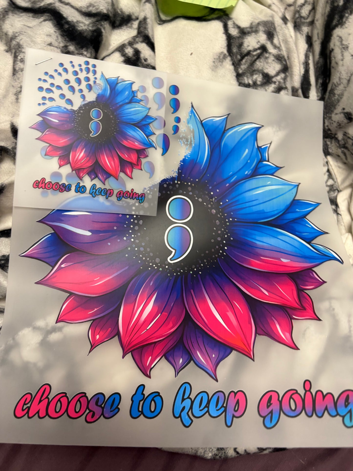 Adult Awareness heat press