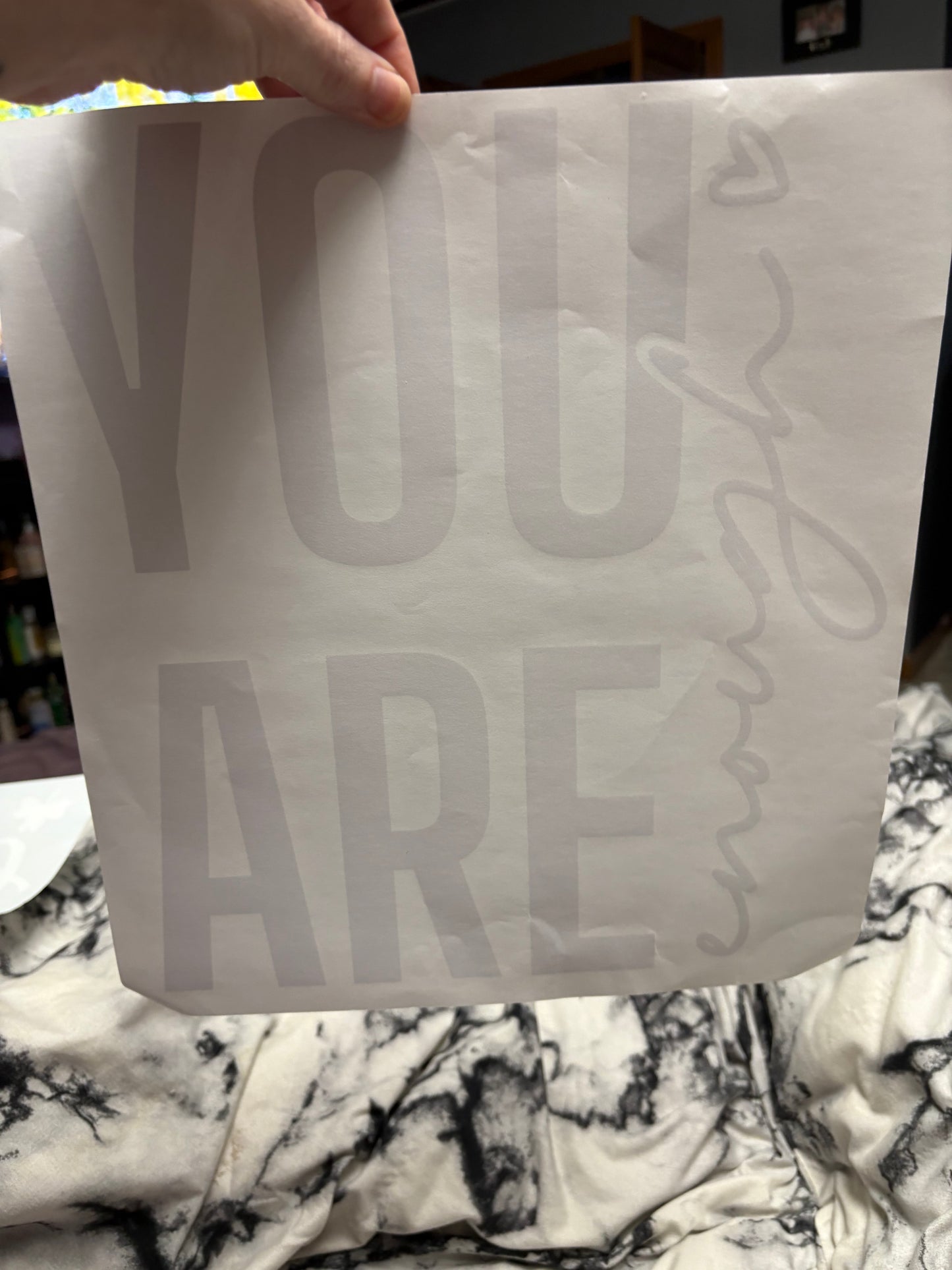 Adult Awareness heat press