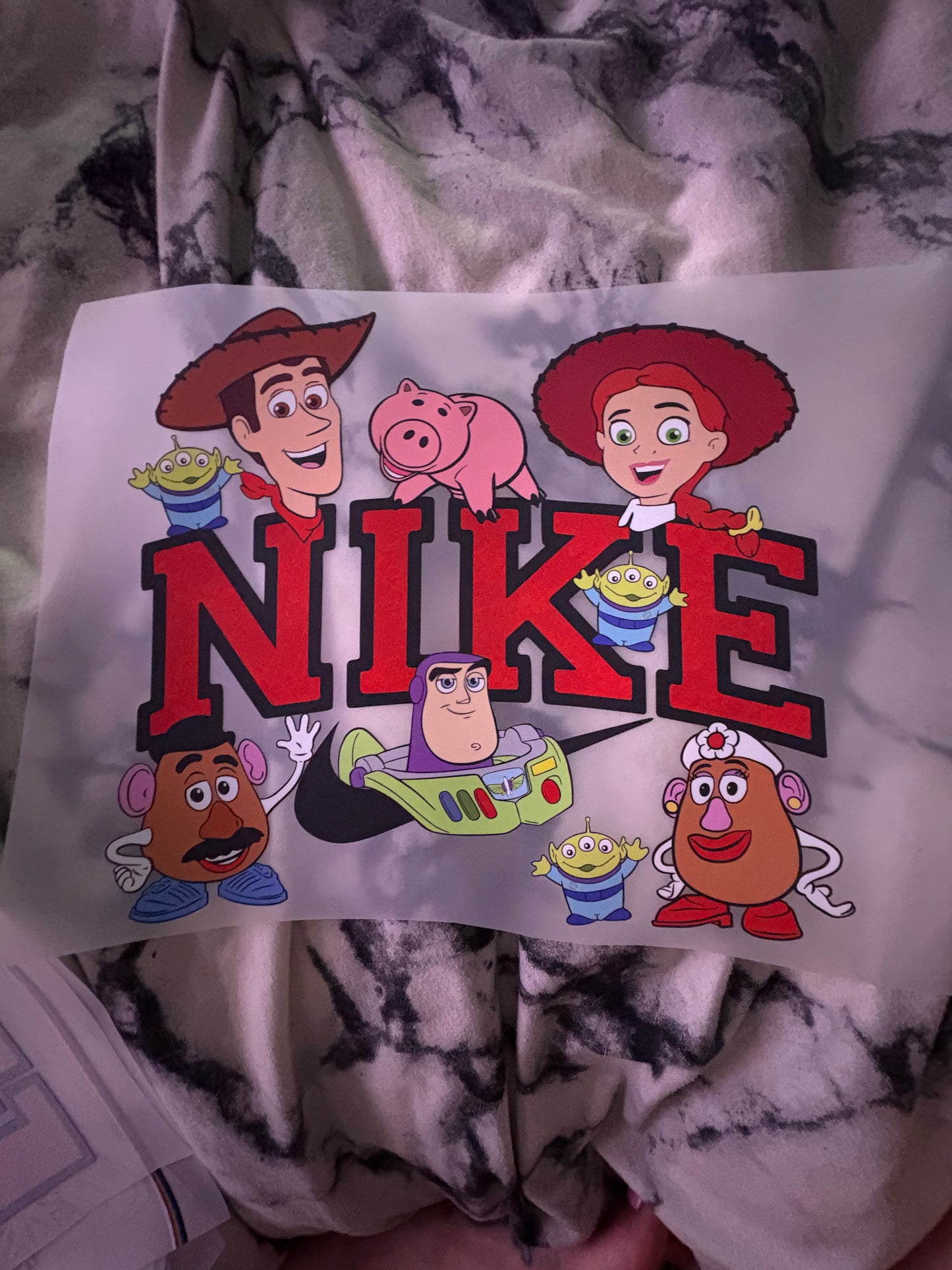 Heat press Nike Gucci LV etc