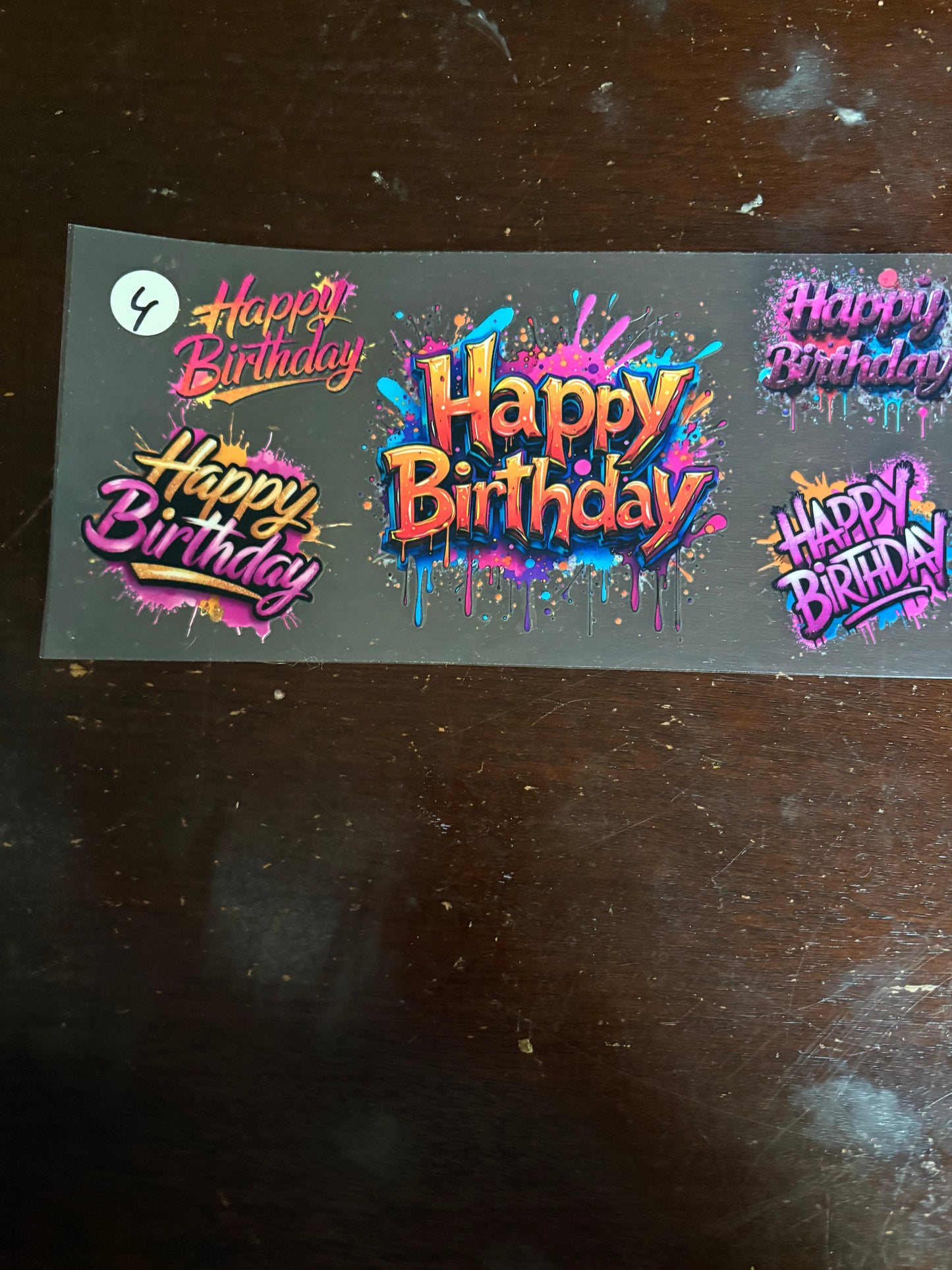 Birthday wraps