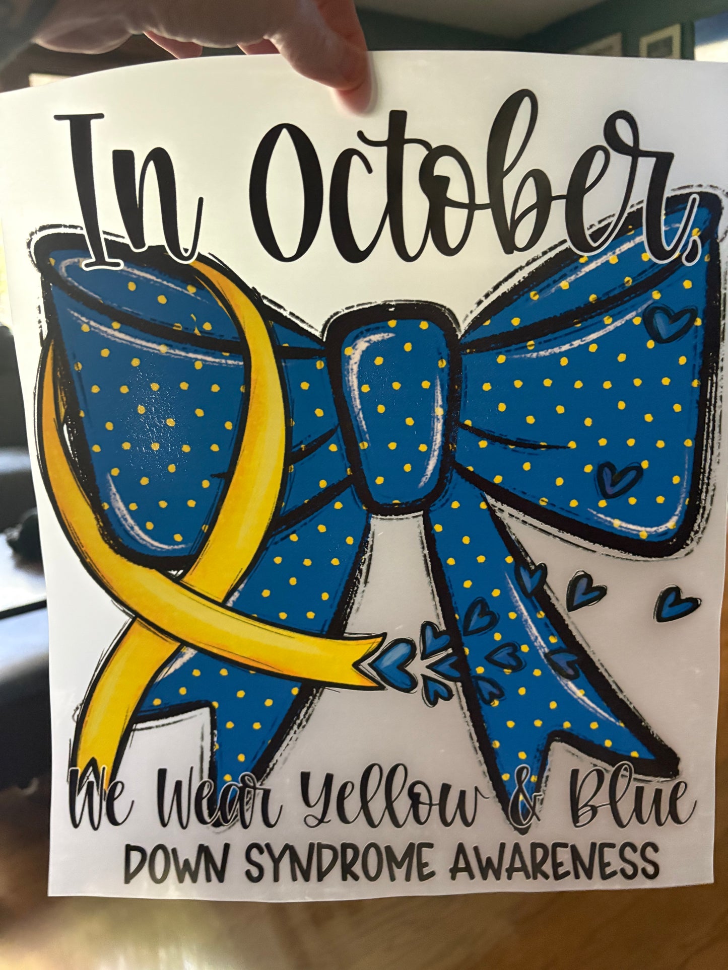 Adult Awareness heat press