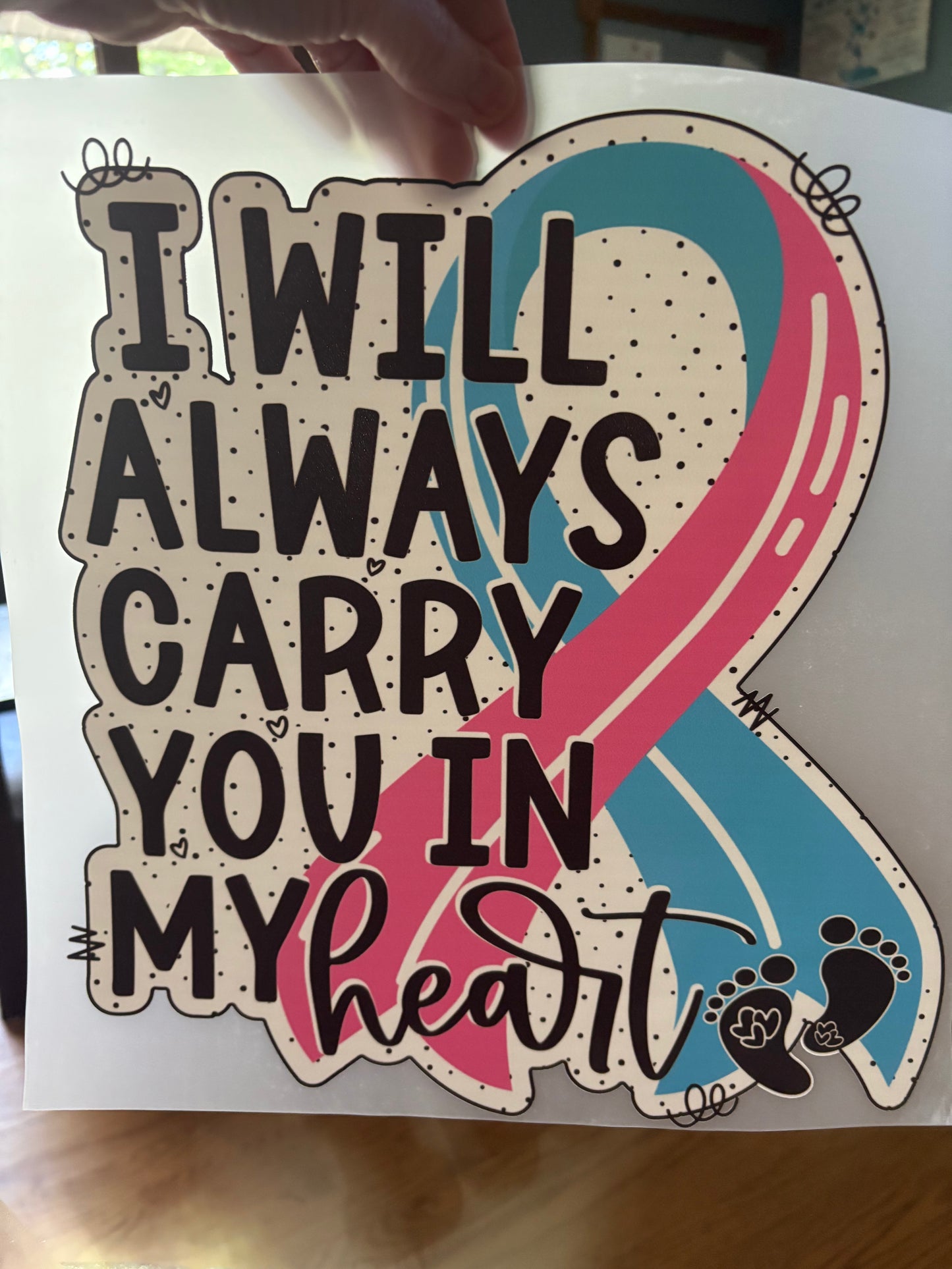 Adult Awareness heat press