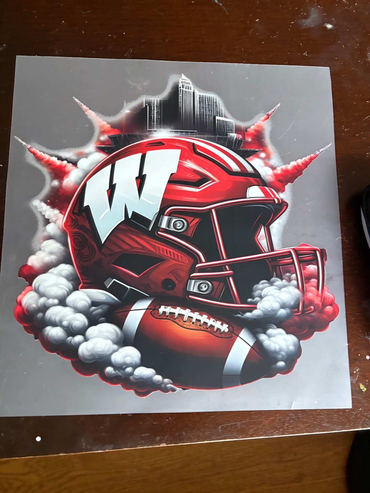 Heat press football