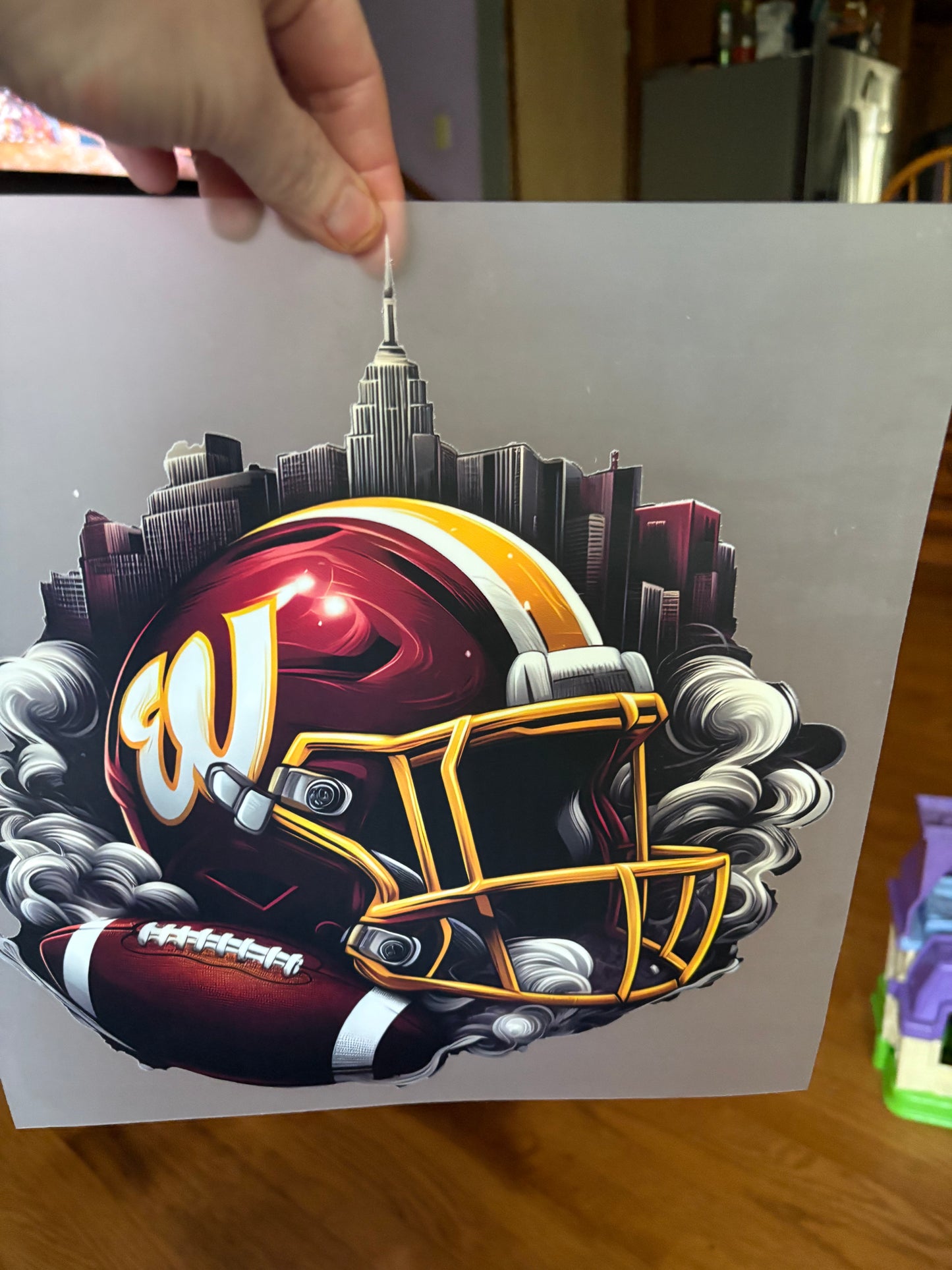 Heat press football