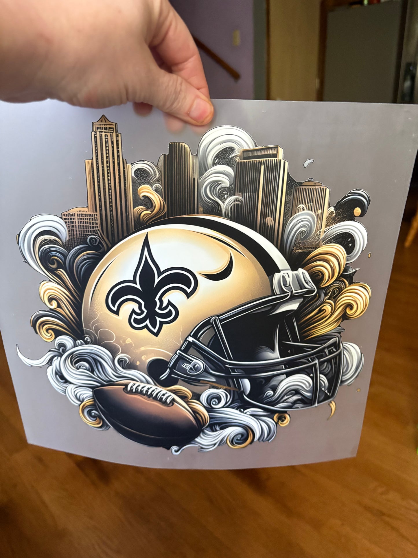 Heat press football