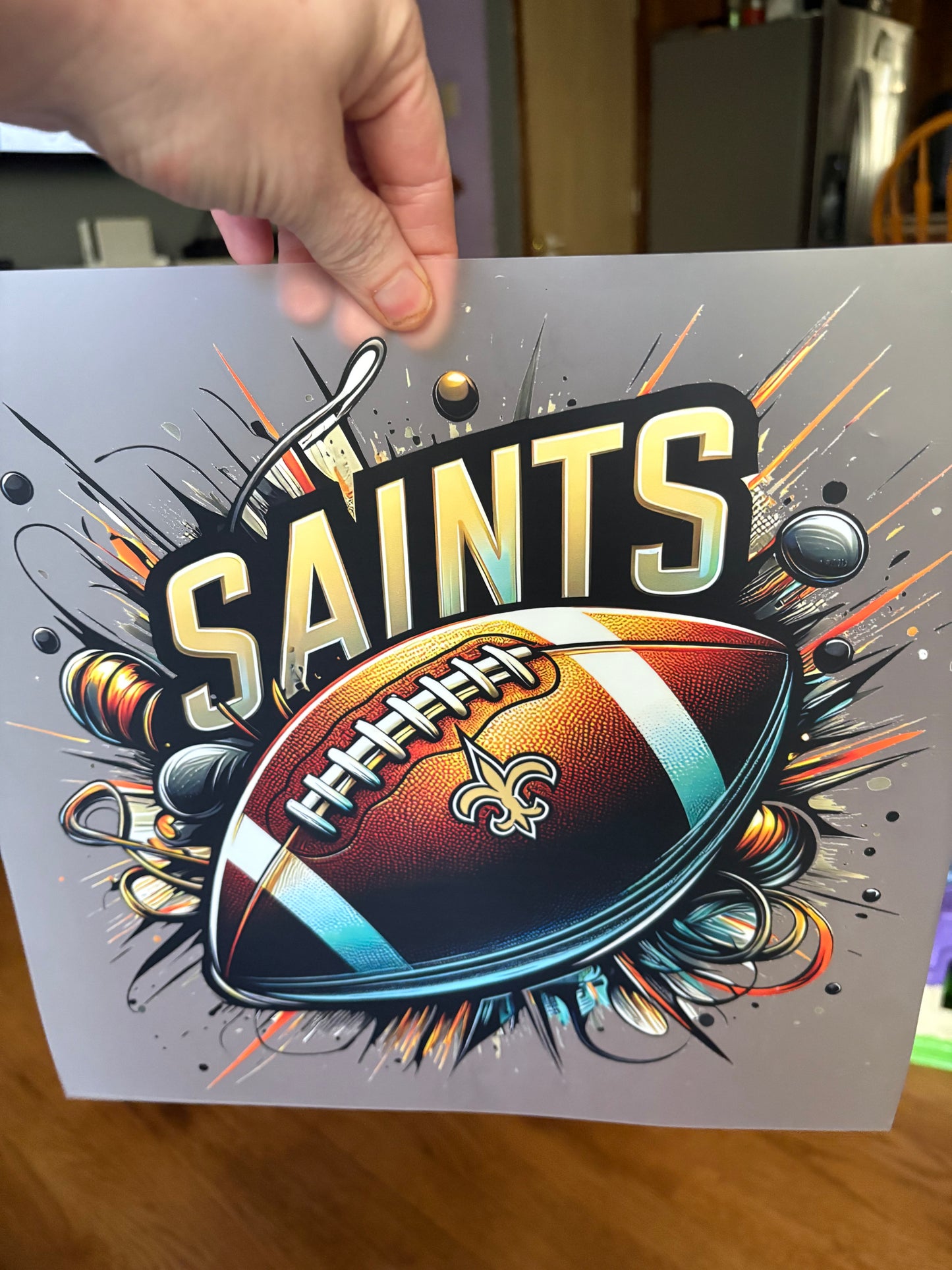 Heat press football