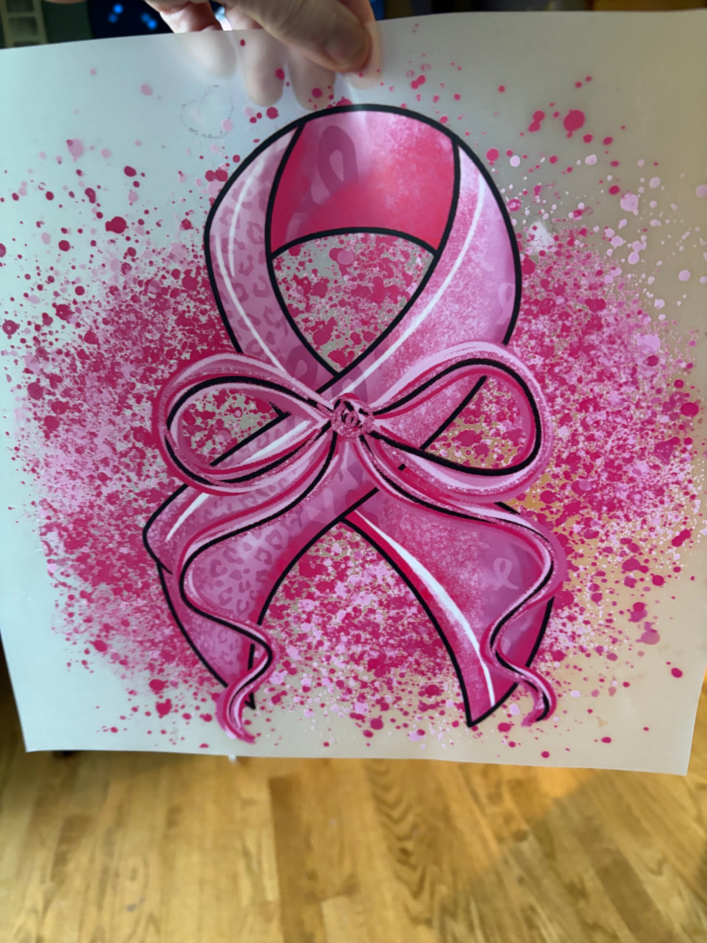 Adult Awareness heat press